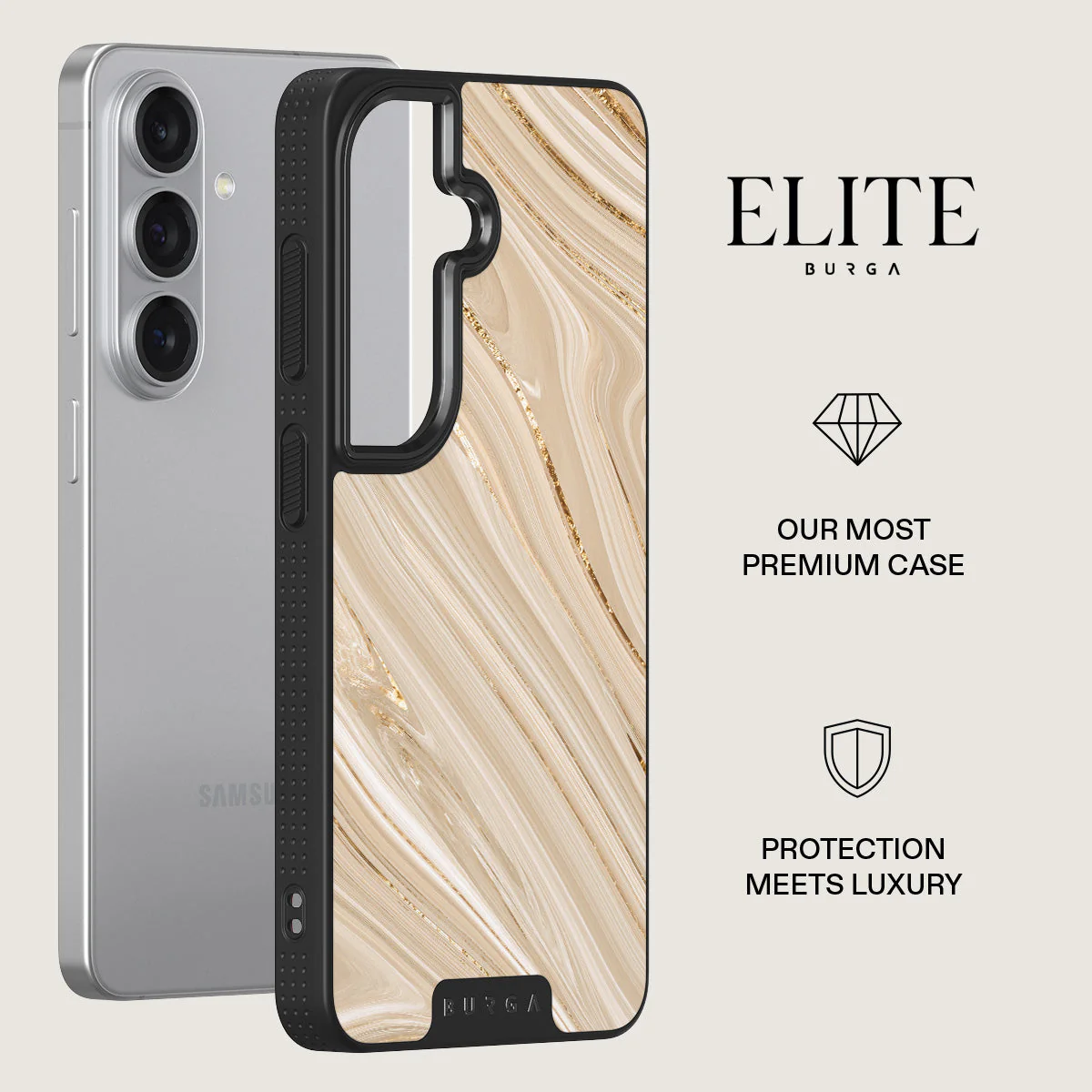 Full Glam - Beige Samsung Galaxy S26 Case - Image 13