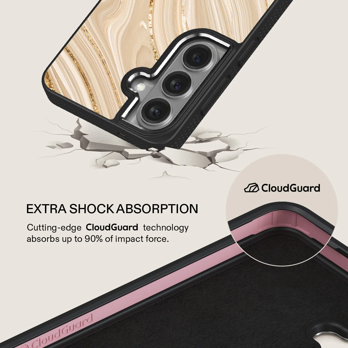 Full Glam - Beige Samsung Galaxy S26 Case - Image 14