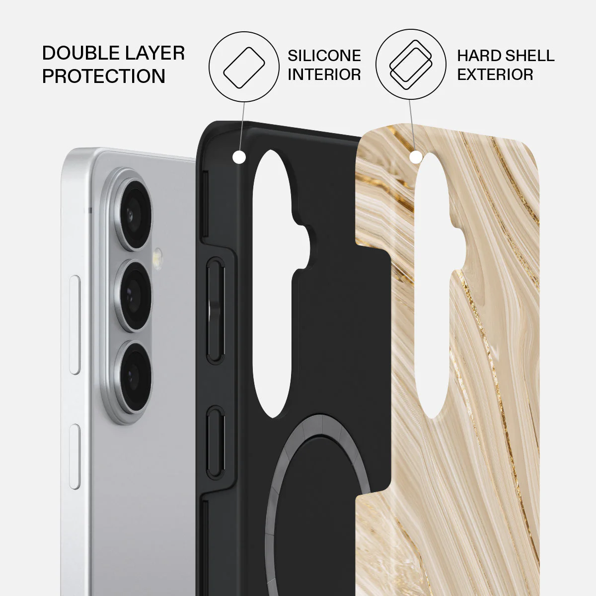 Full Glam - Beige Samsung Galaxy S26 Case - Image 2