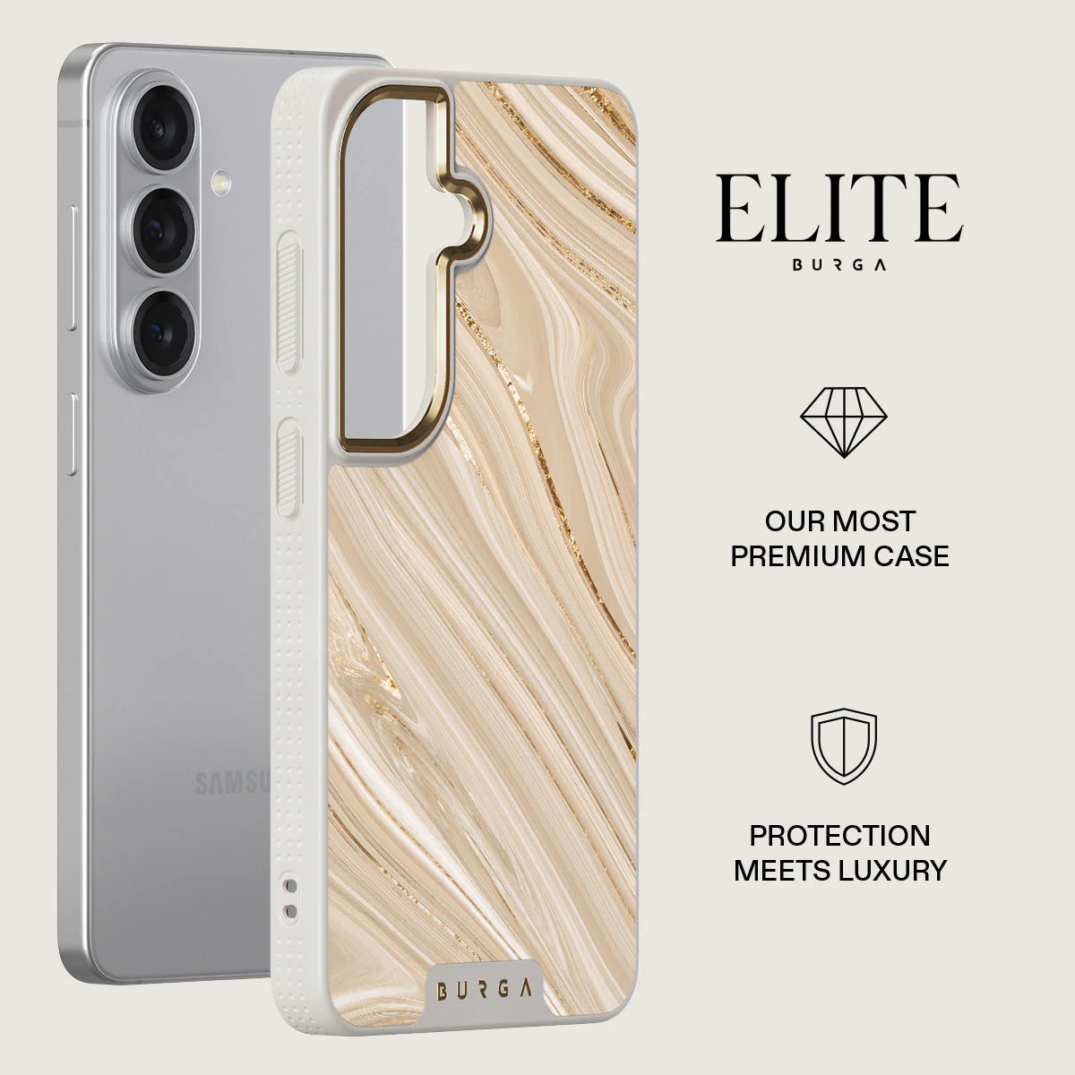 Full Glam - Beige Samsung Galaxy S26 Case - Image 27