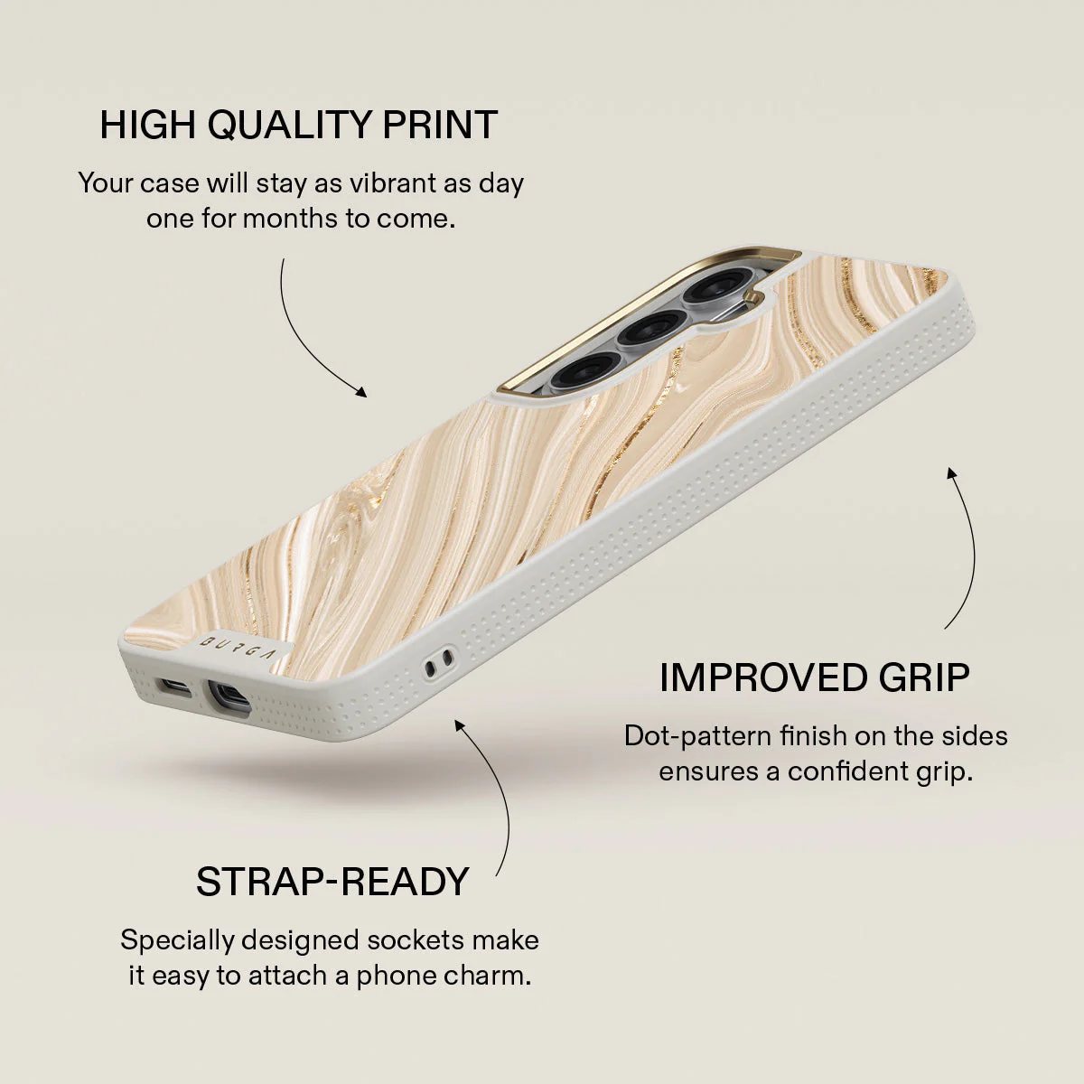Full Glam - Beige Samsung Galaxy S26 Case - Image 30