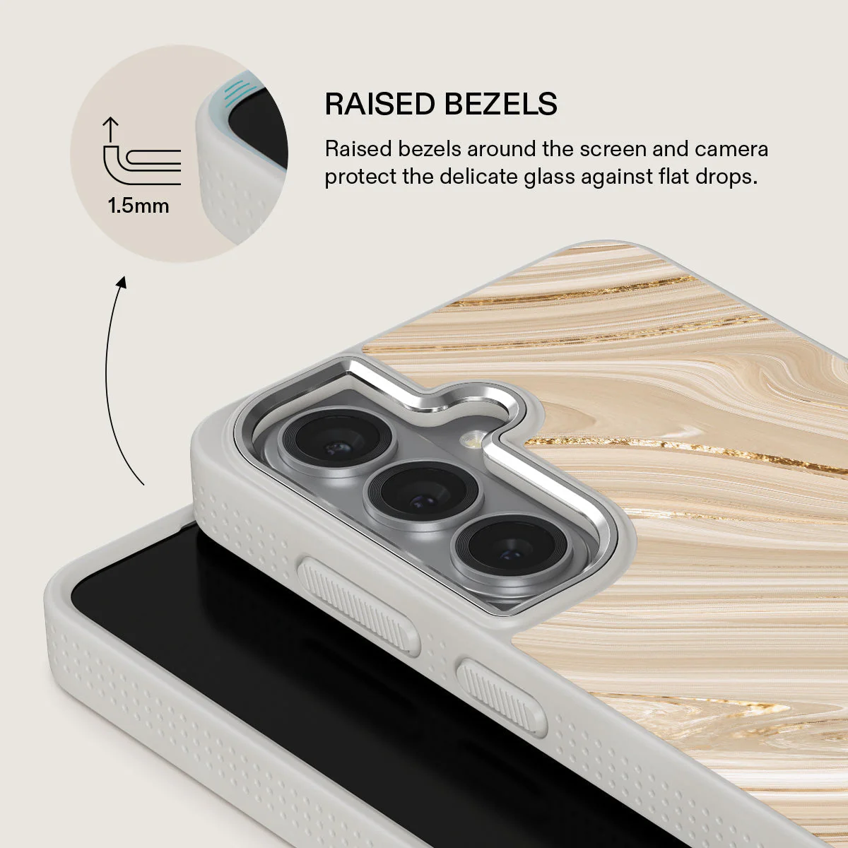 Full Glam - Beige Samsung Galaxy S26 Case - Image 36