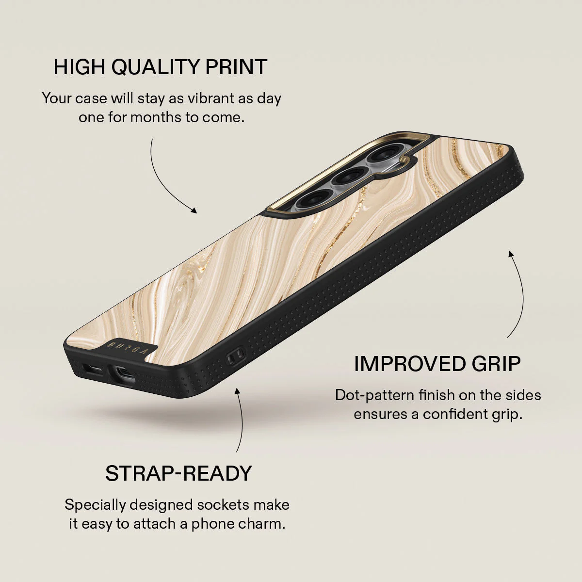 Full Glam - Beige Samsung Galaxy S26 Plus Case - Image 9