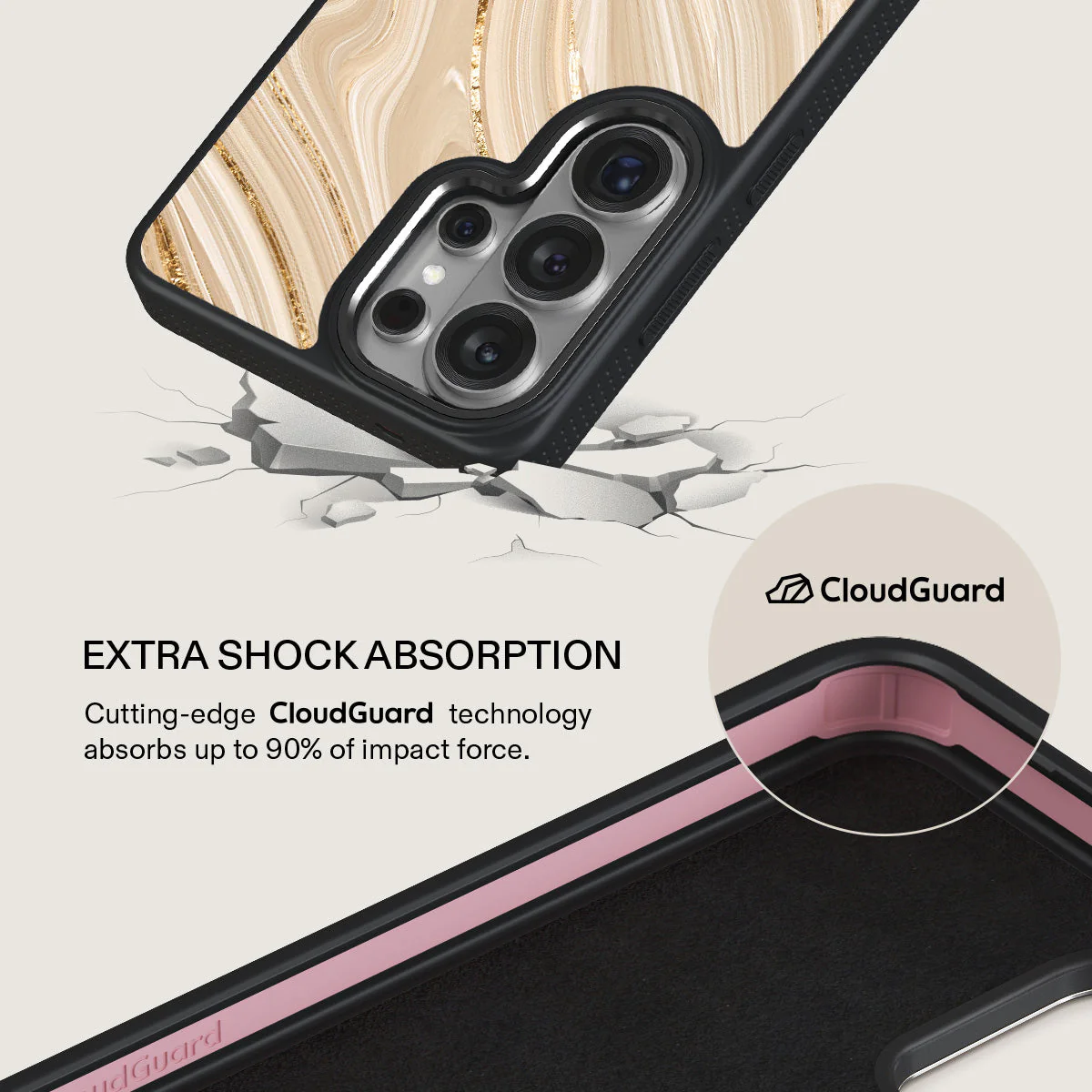 Full Glam - Beige Samsung Galaxy S26 Ultra Case - Image 14