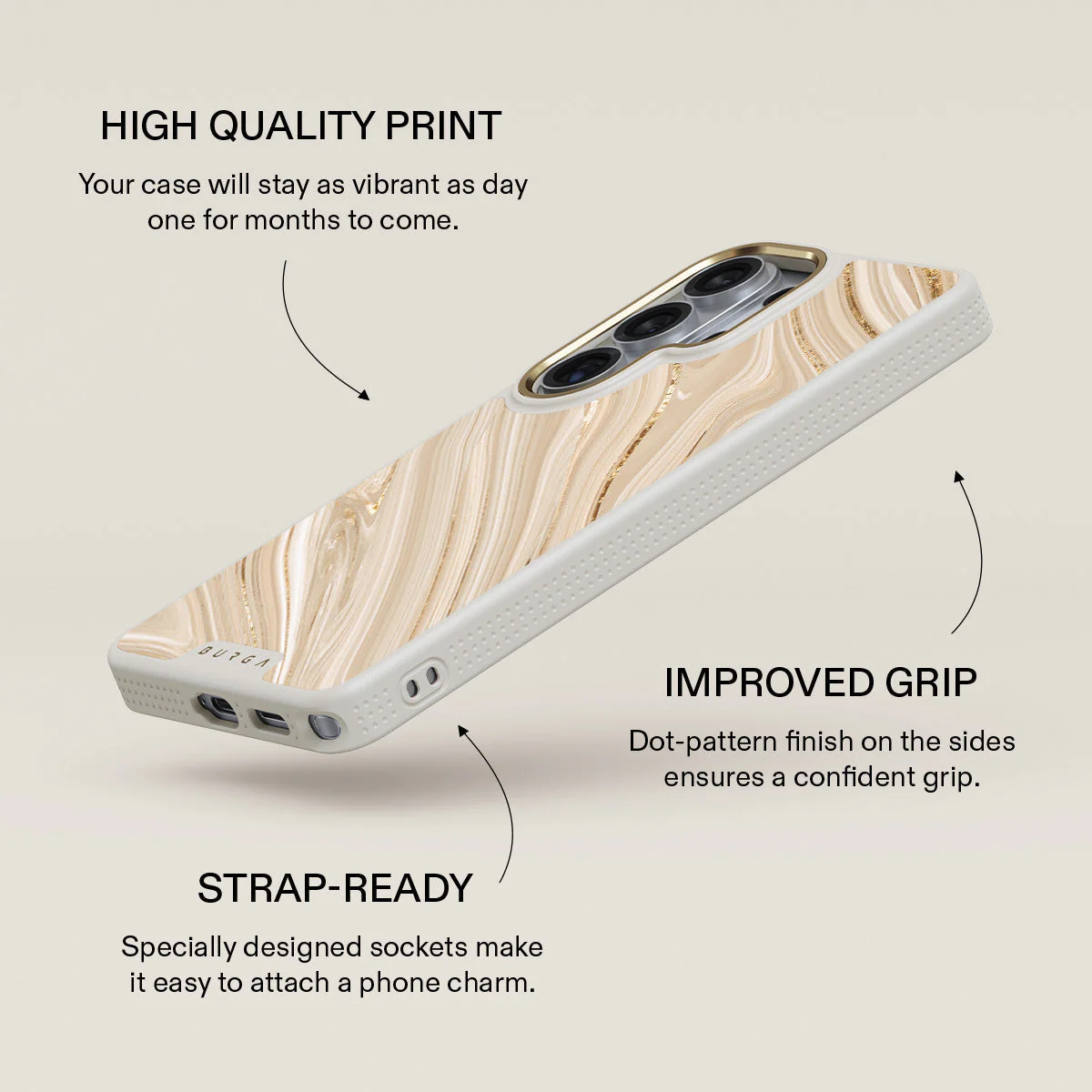 Full Glam - Beige Samsung Galaxy S26 Ultra Case - Image 30