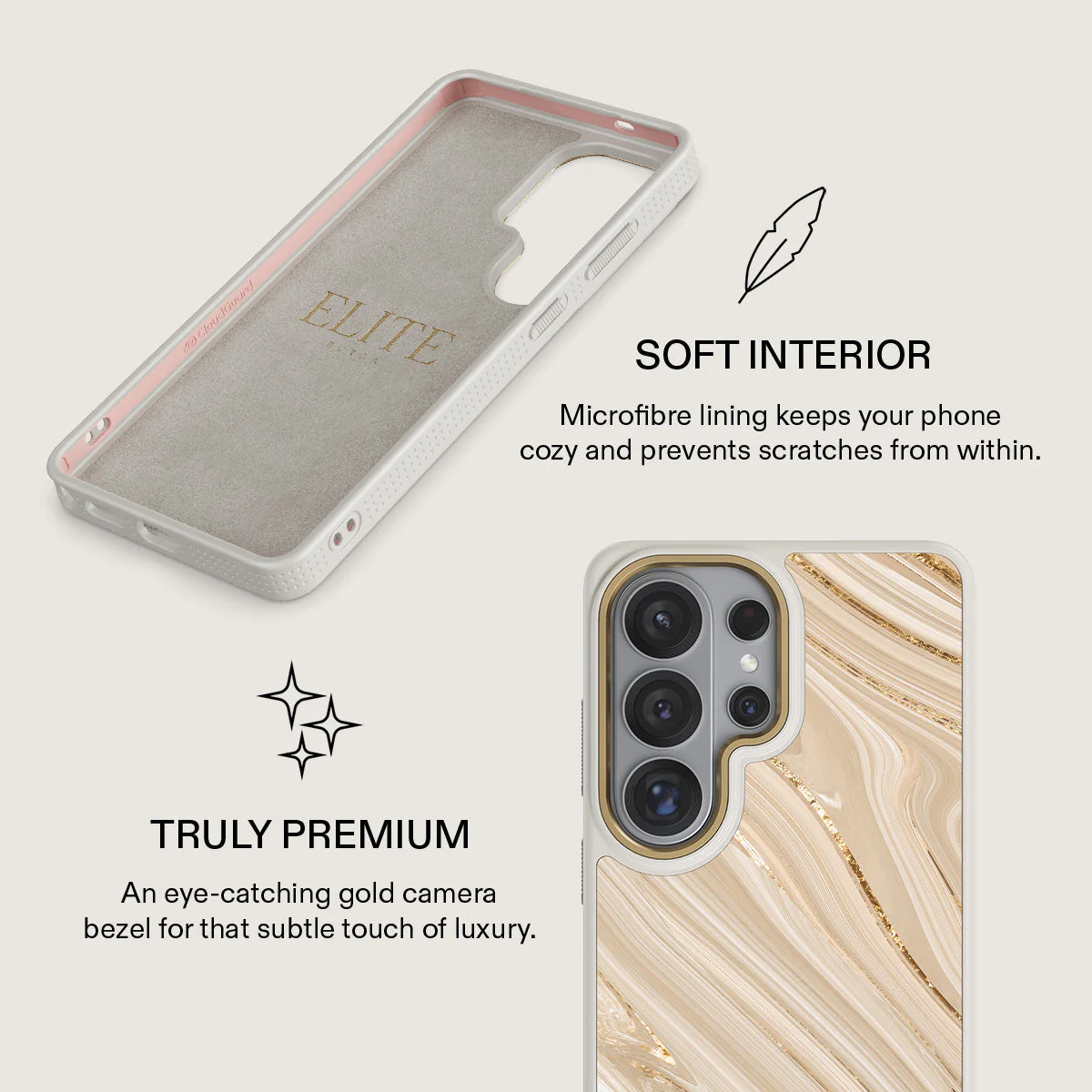 Full Glam - Beige Samsung Galaxy S26 Ultra Case - Image 31