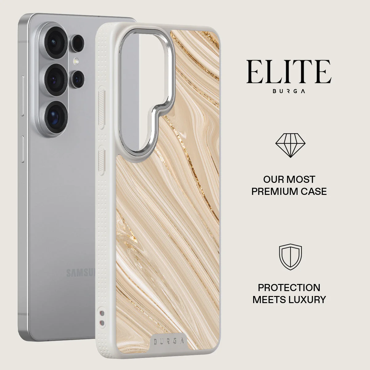 Full Glam - Beige Samsung Galaxy S26 Ultra Case - Image 34