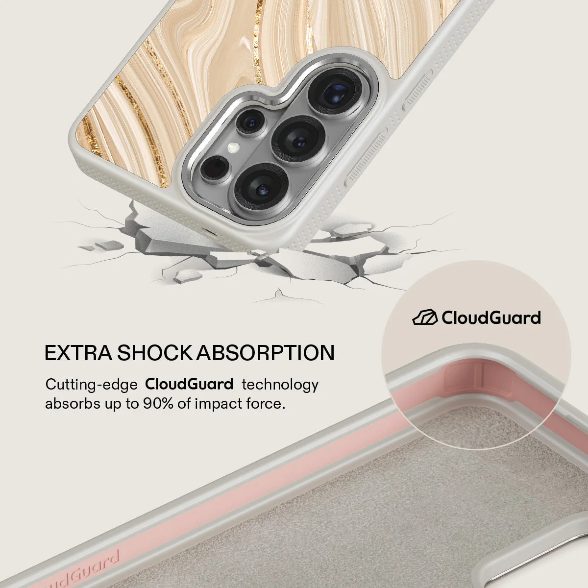 Full Glam - Beige Samsung Galaxy S26 Ultra Case - Image 35