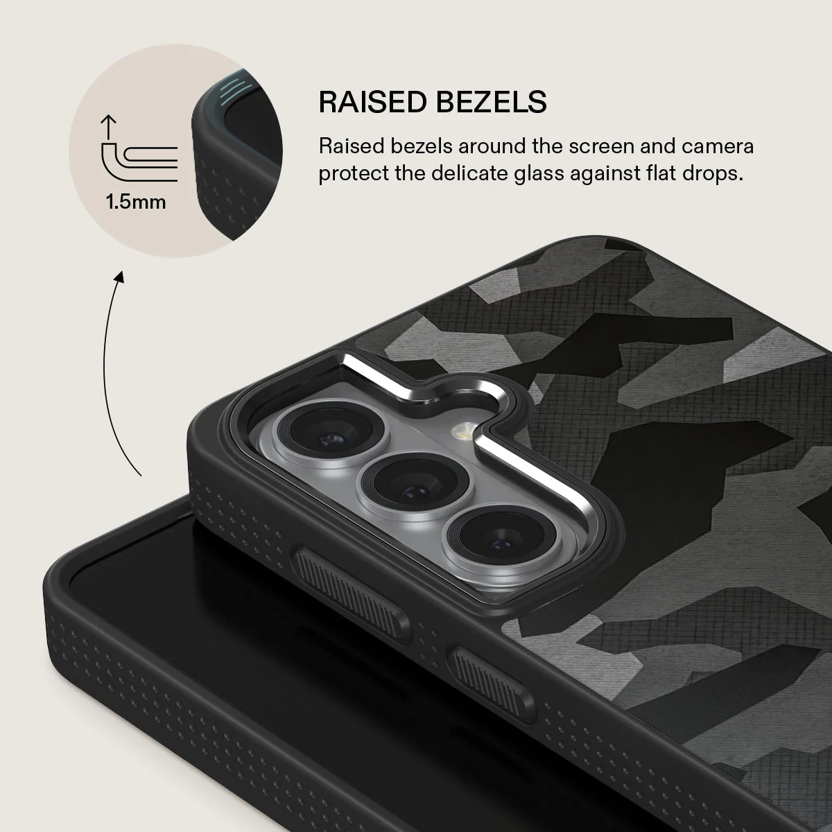 Night Black Camouflage - Samsung Galaxy S26 Plus Case - Image 15