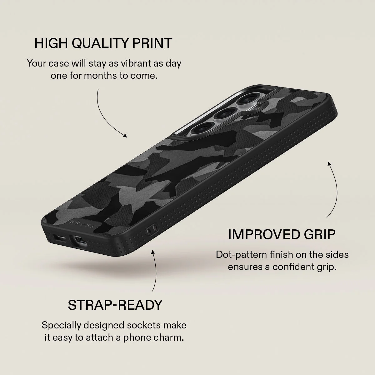 Night Black Camouflage - Samsung Galaxy S26 Plus Case - Image 16