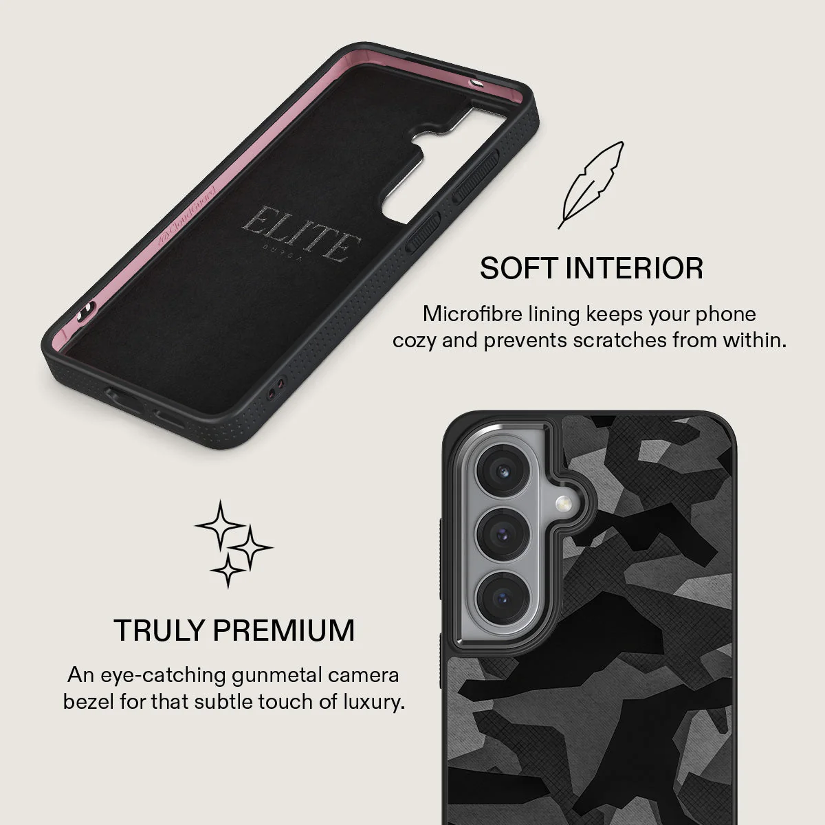 Night Black Camouflage - Samsung Galaxy S26 Plus Case - Image 17