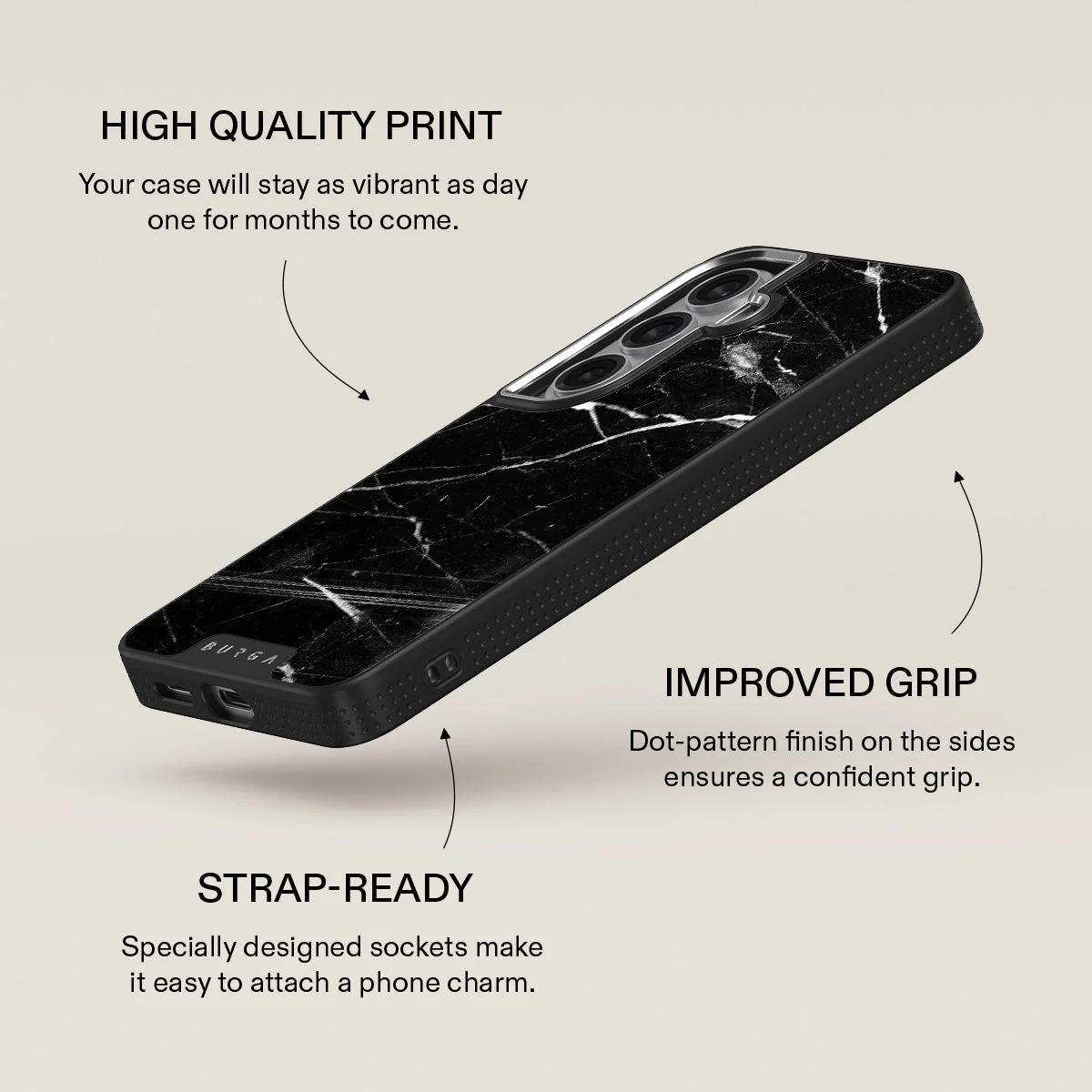 Noir Origin - Black Marble Samsung Galaxy S26 Case - Image 23