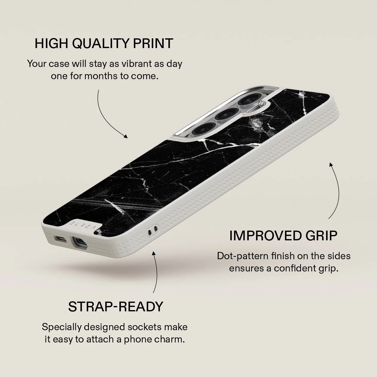 Noir Origin - Black Marble Samsung Galaxy S26 Case - Image 37
