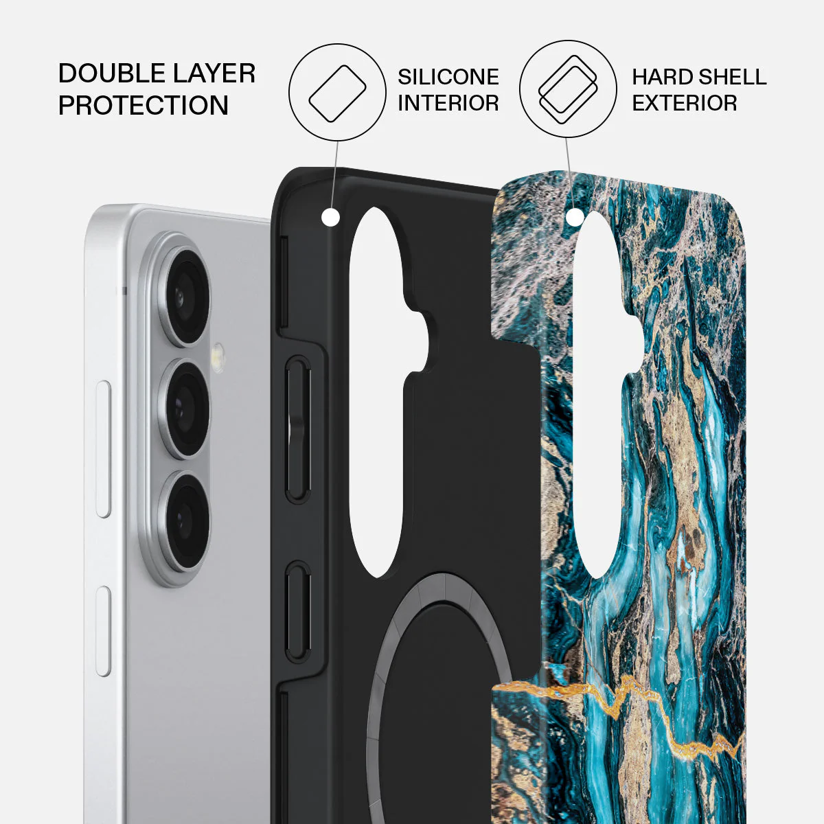 Mystic River - Blue Marble Samsung Galaxy S26 Case - Image 2