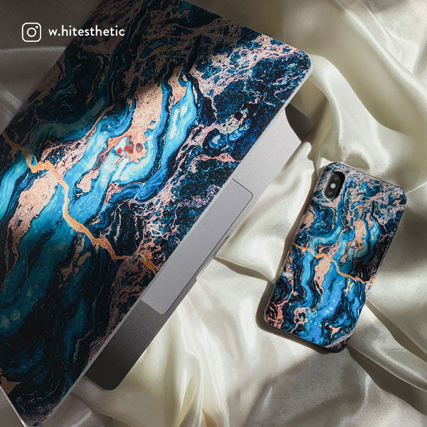 Mystic River - Blue Marble Samsung Galaxy S26 Case - Image 48