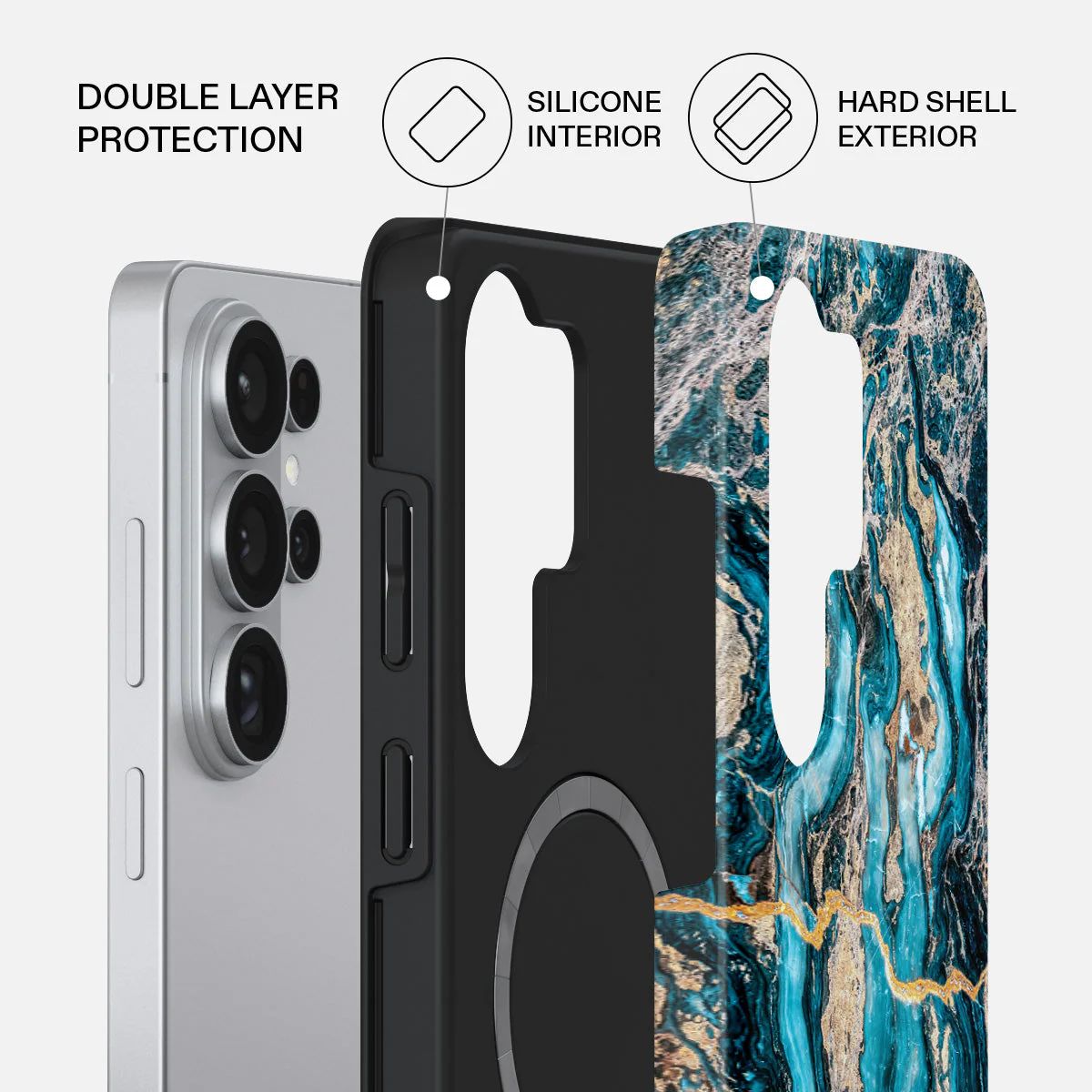 Mystic River - Blue Marble Samsung Galaxy S26 Ultra Case - Image 2