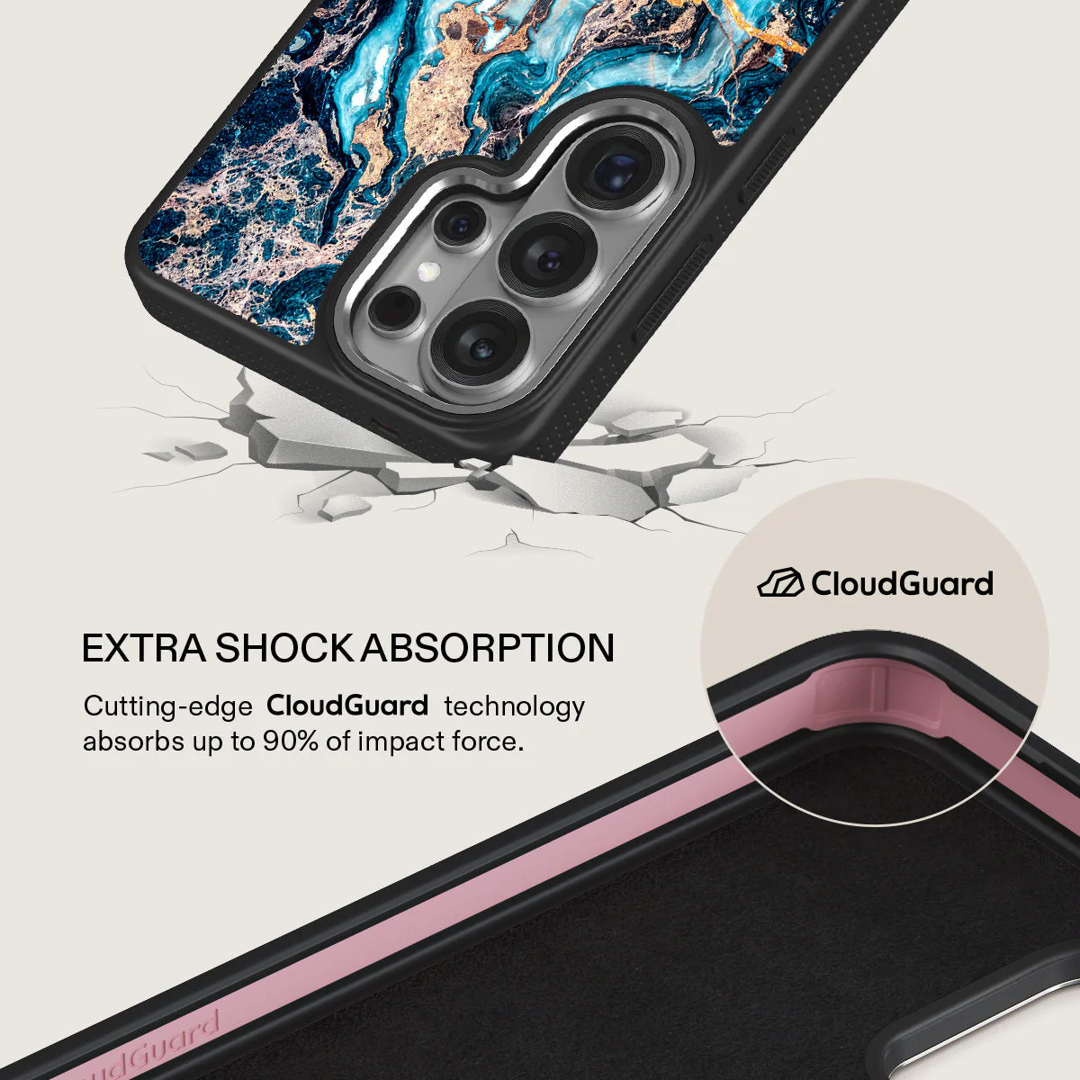 Mystic River - Blue Marble Samsung Galaxy S26 Ultra Case - Image 21