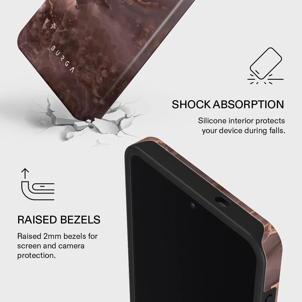 Fire Wood - Brown Marble Samsung Galaxy S26 Ultra Case - Image 4