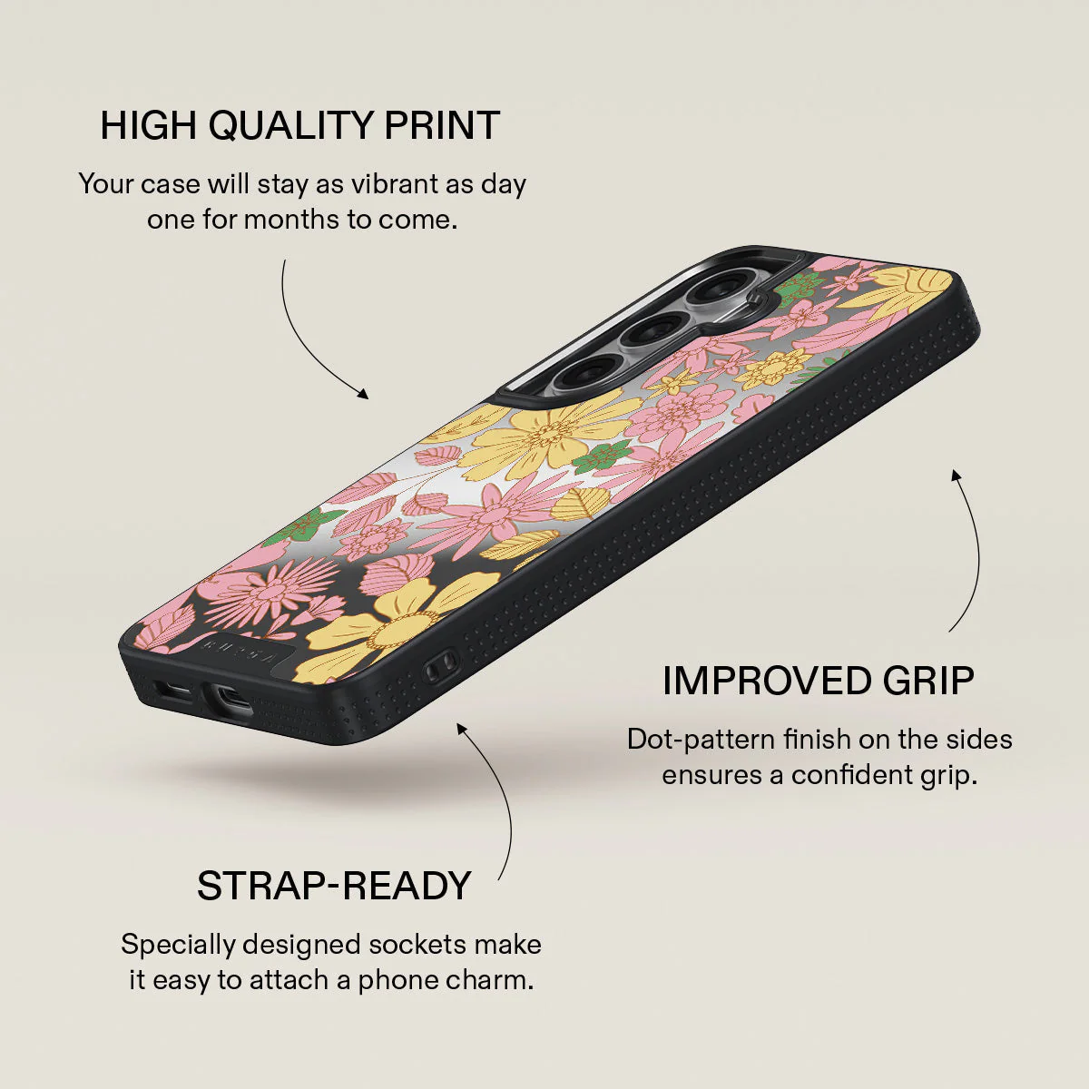 Amalfi Coast - Colorful Floral Samsung Galaxy S26 Plus Case - Image 53