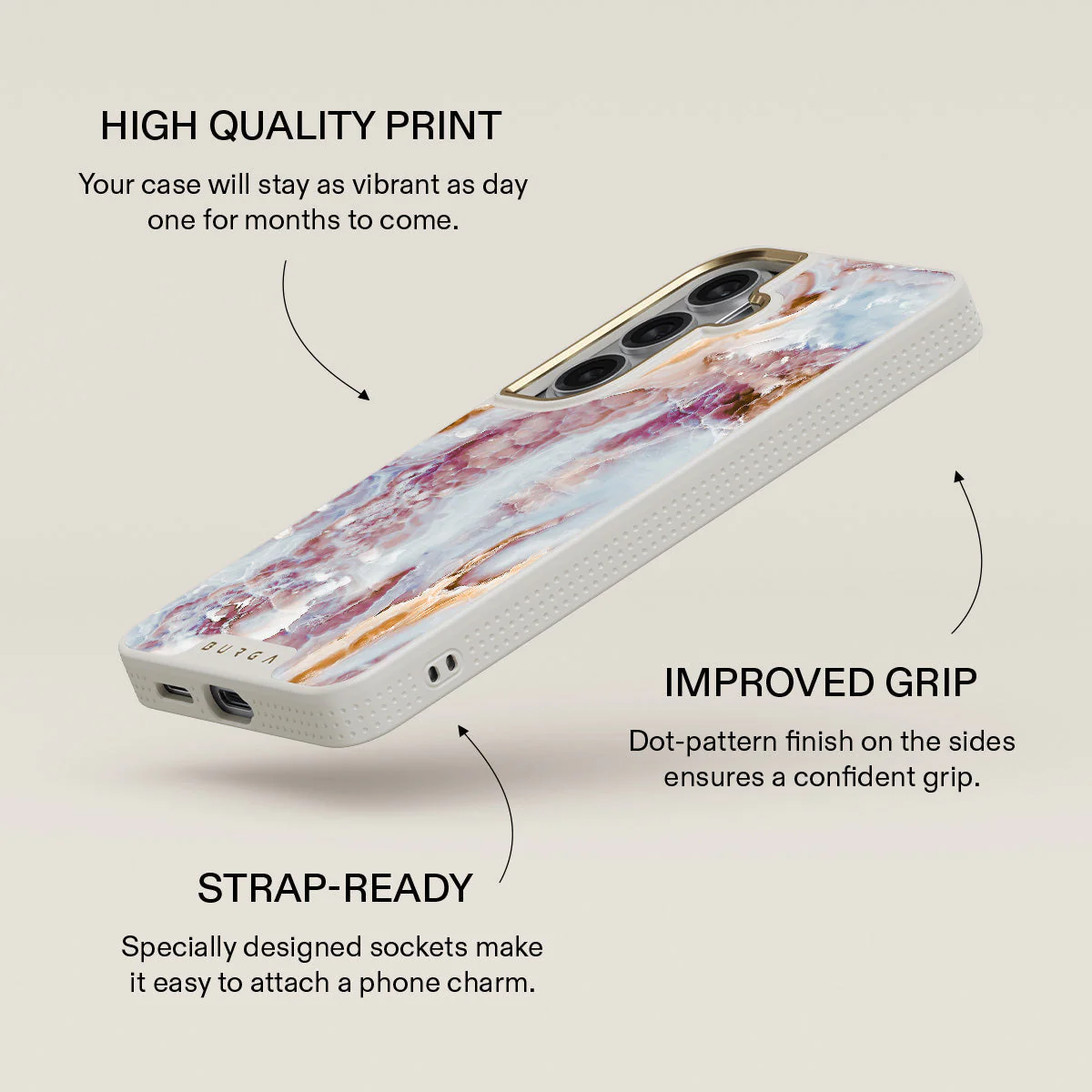 Frozen Leaves - Cute Marble Samsung Galaxy S26 Case - Image 30