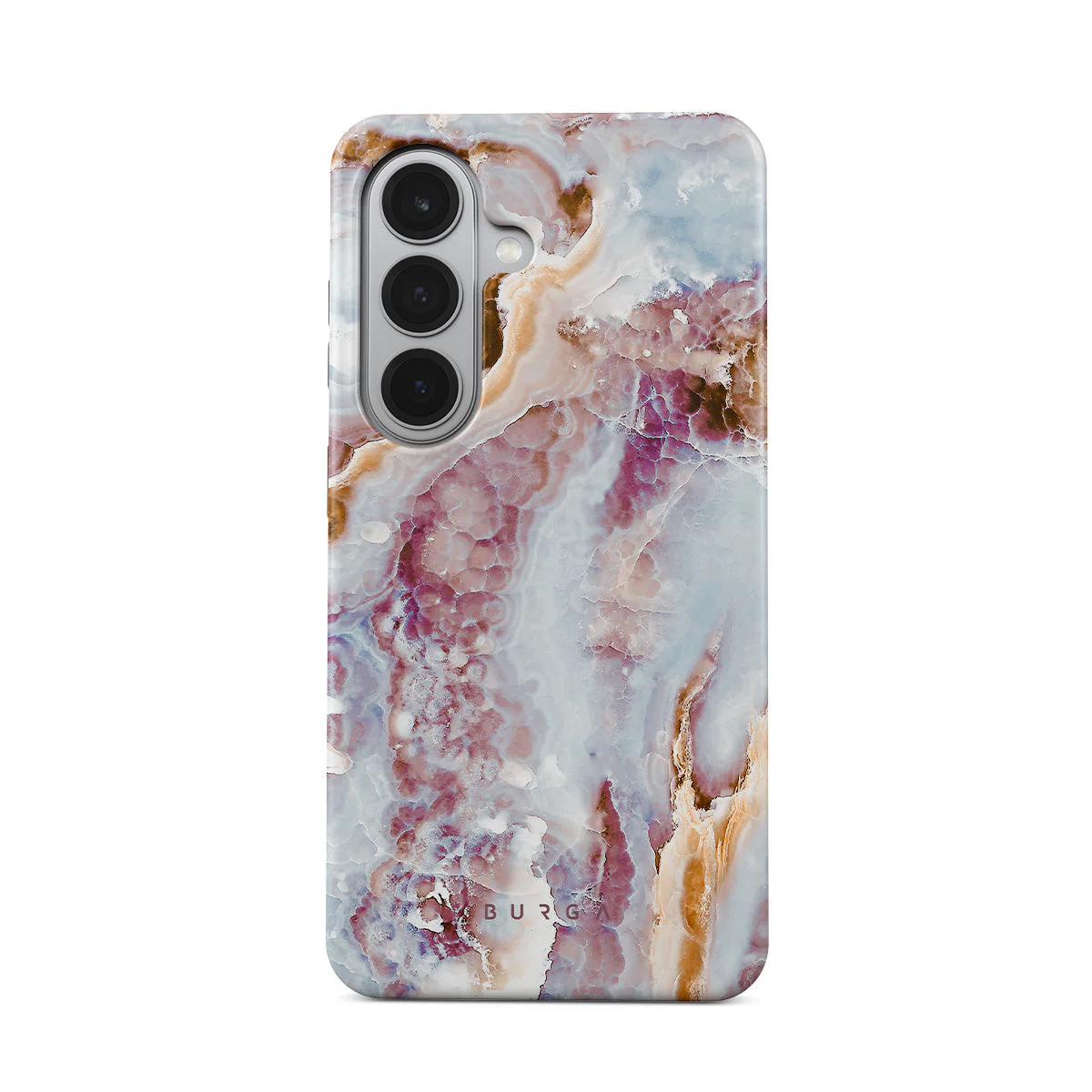 Frozen Leaves - Cute Marble Samsung Galaxy S26 Plus Case