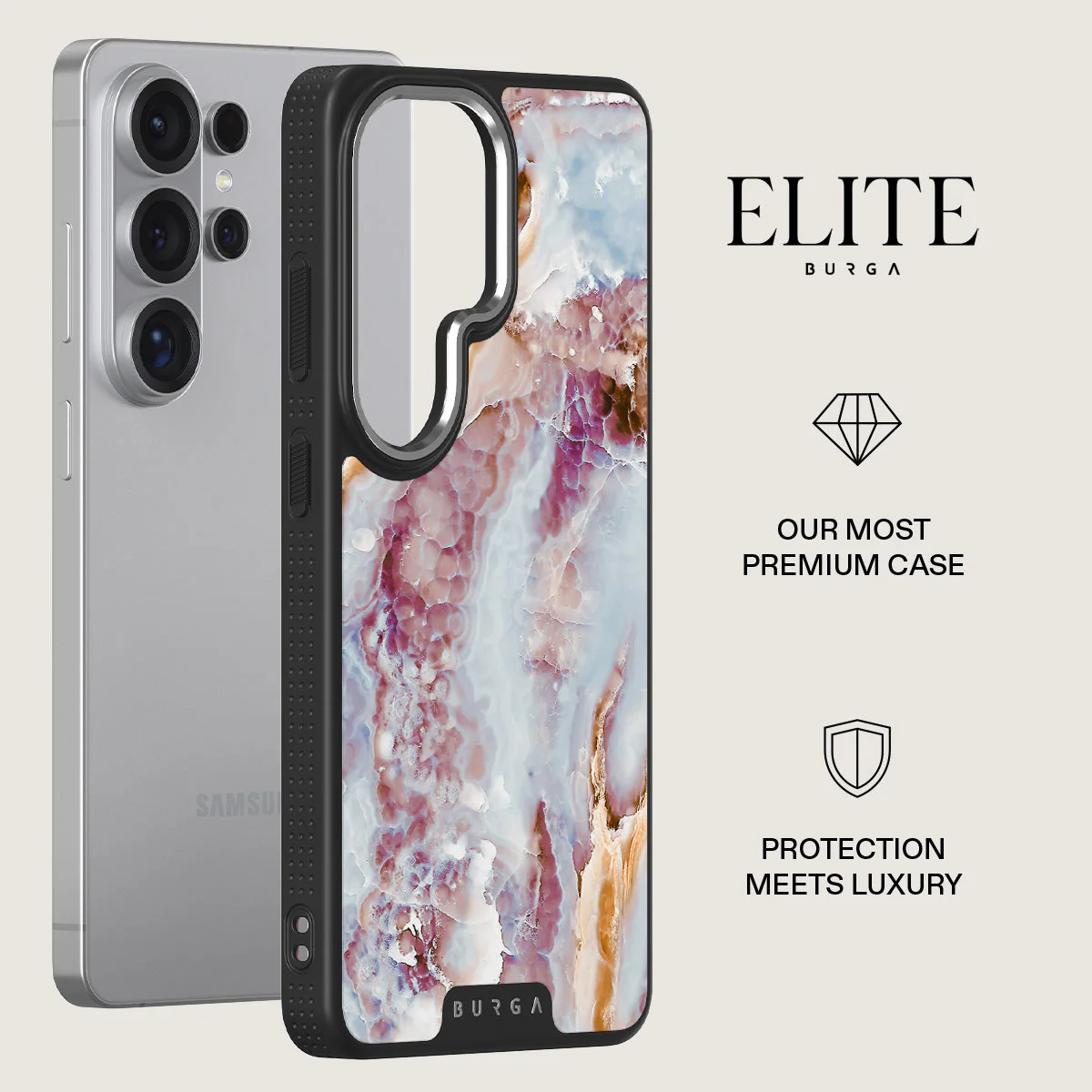 Frozen Leaves - Cute Marble Samsung Galaxy S26 Ultra Case - Image 20