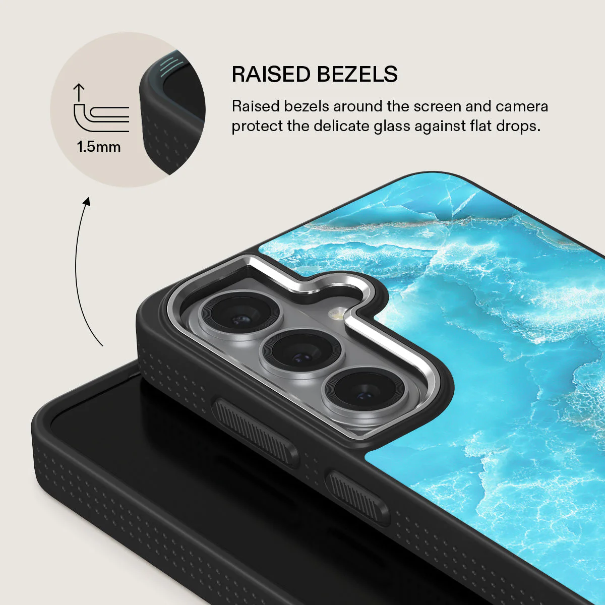 Ocean Waves - Blue Samsung Galaxy S26 Case - Image 22