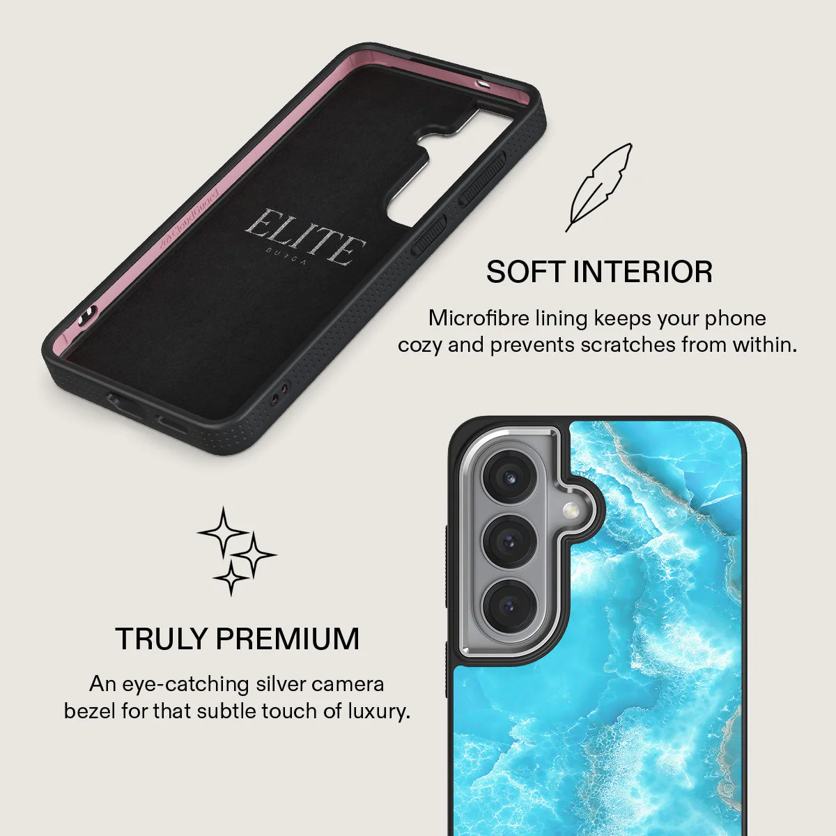 Ocean Waves - Blue Samsung Galaxy S26 Case - Image 24