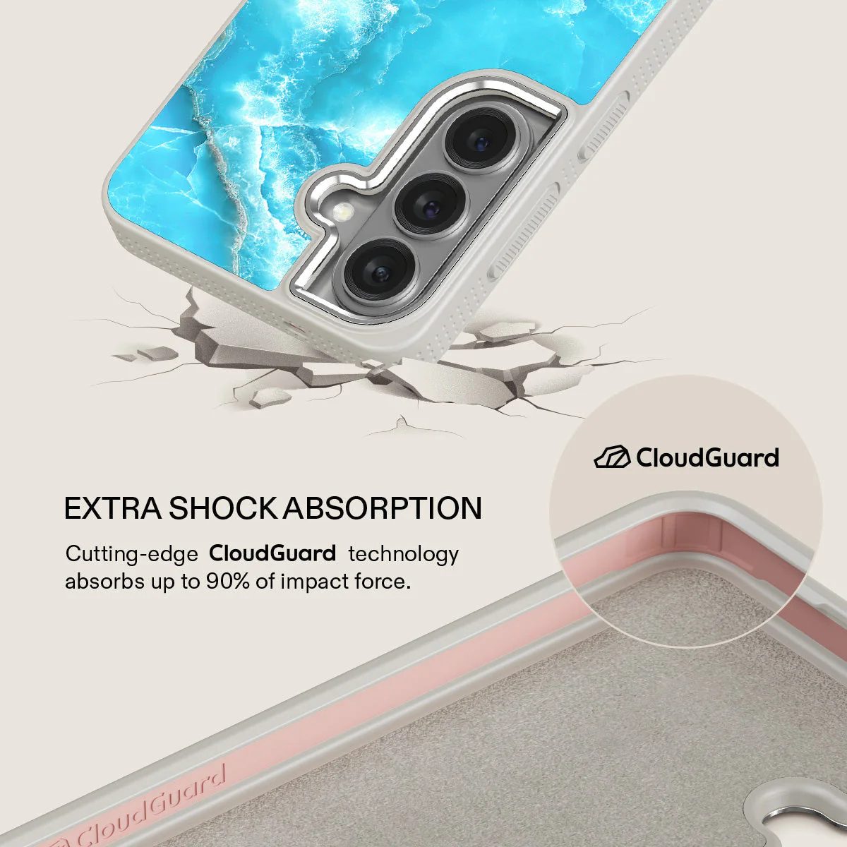 Ocean Waves - Blue Samsung Galaxy S26 Case - Image 35