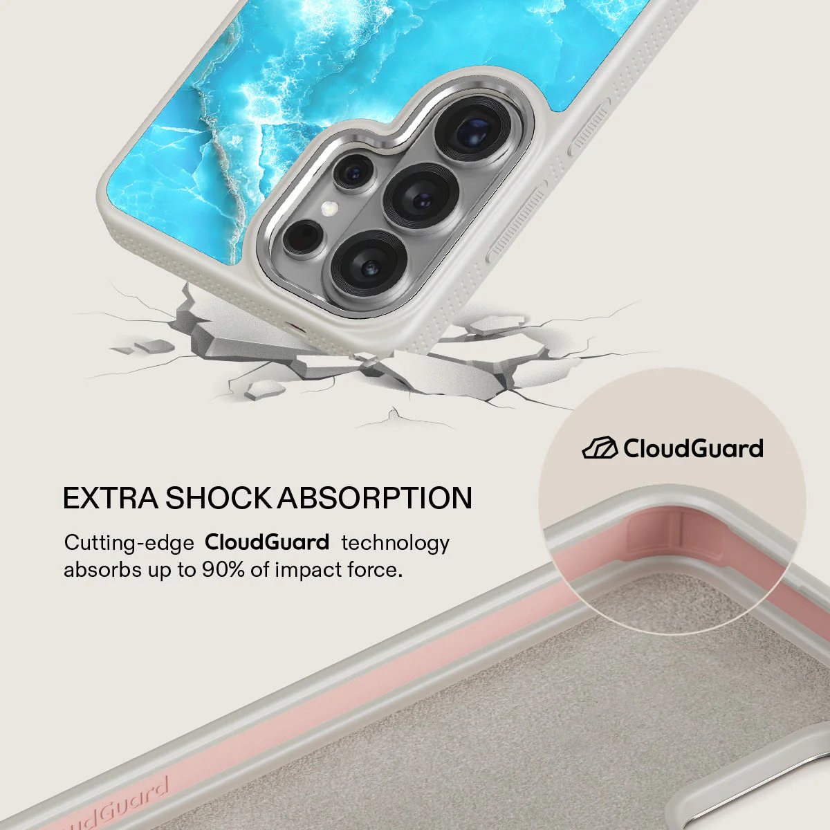 Ocean Waves - Blue Samsung Galaxy S26 Ultra Case - Image 35