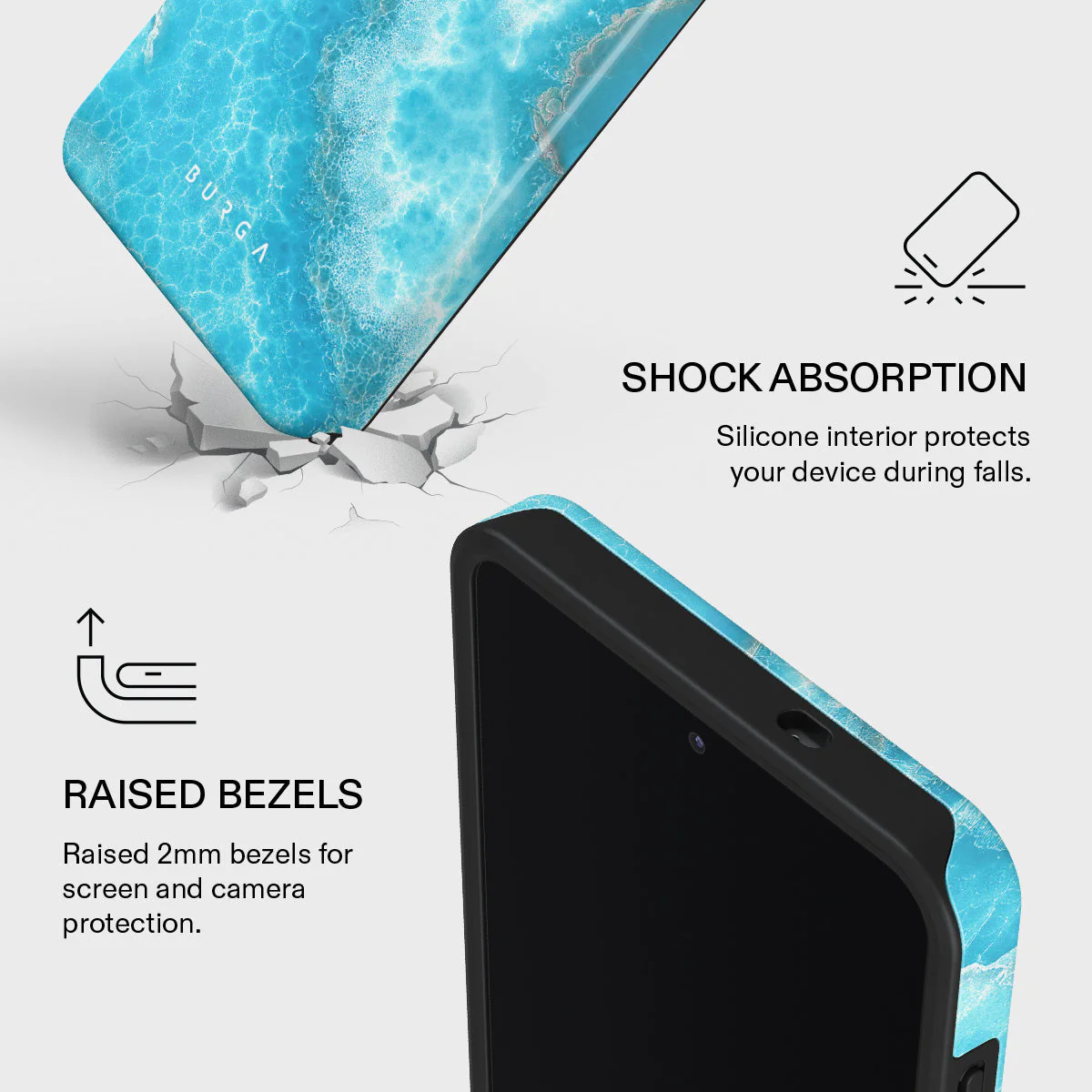 Ocean Waves - Blue Samsung Galaxy S26 Ultra Case - Image 4