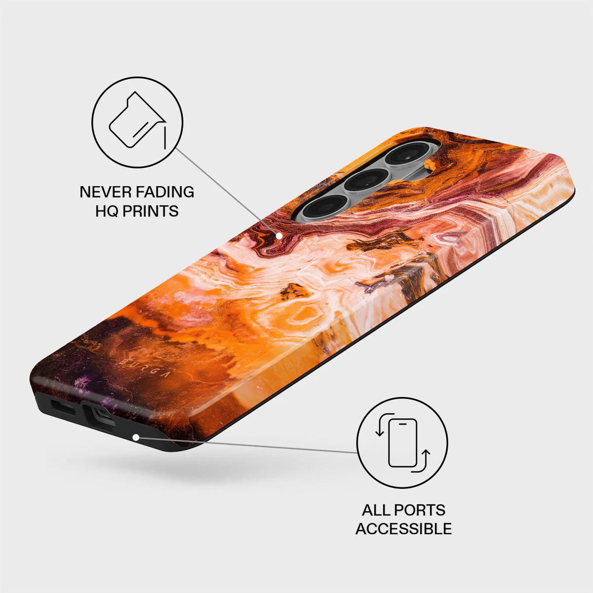 Pumpkin Spice - Orange Samsung Galaxy S26 Case - Image 3