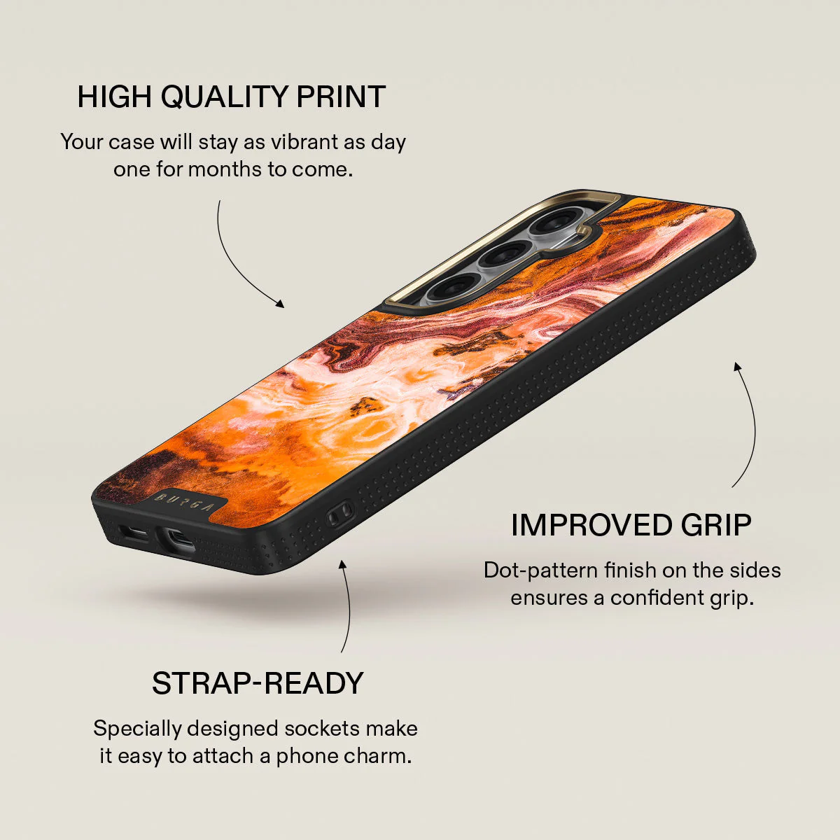 Pumpkin Spice - Orange Samsung Galaxy S26 Case - Image 9