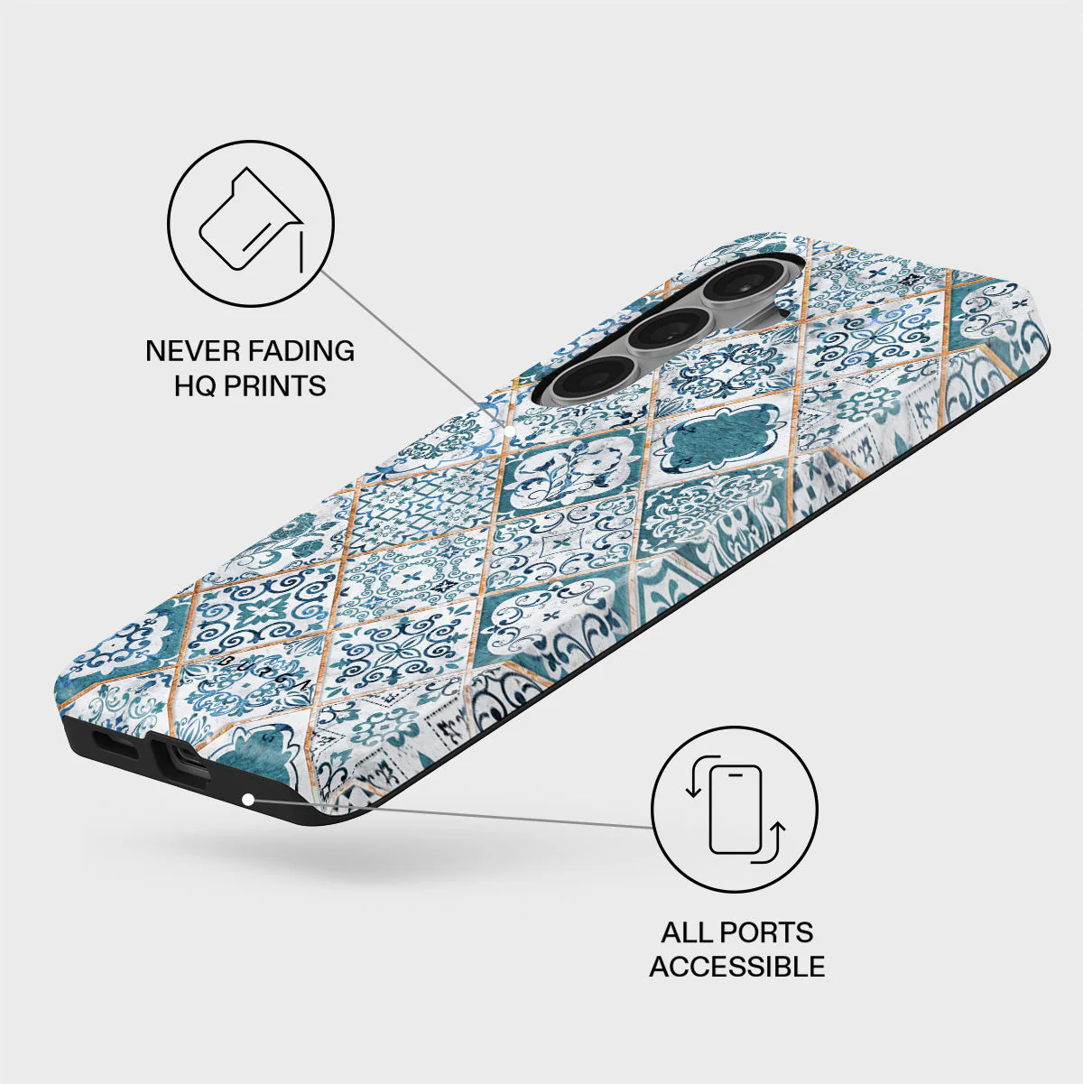 Tropical Oasis - Ornament Samsung Galaxy S26 Case - Image 3