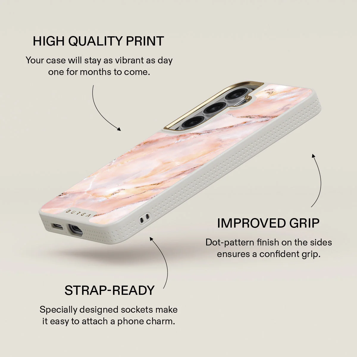 Morning Sunshine - Pastel Marble Samsung Galaxy S26 Case - Image 30