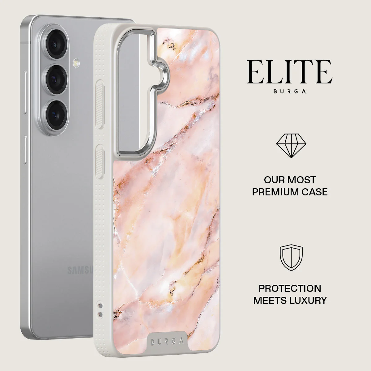 Morning Sunshine - Pastel Marble Samsung Galaxy S26 Case - Image 34