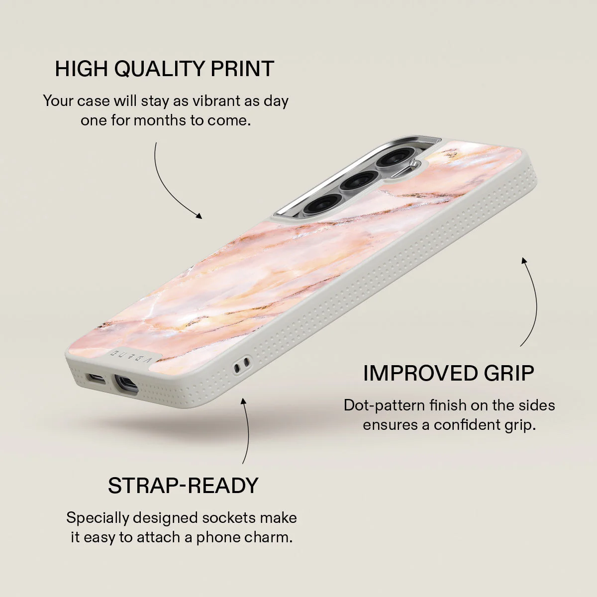Morning Sunshine - Pastel Marble Samsung Galaxy S26 Case - Image 37