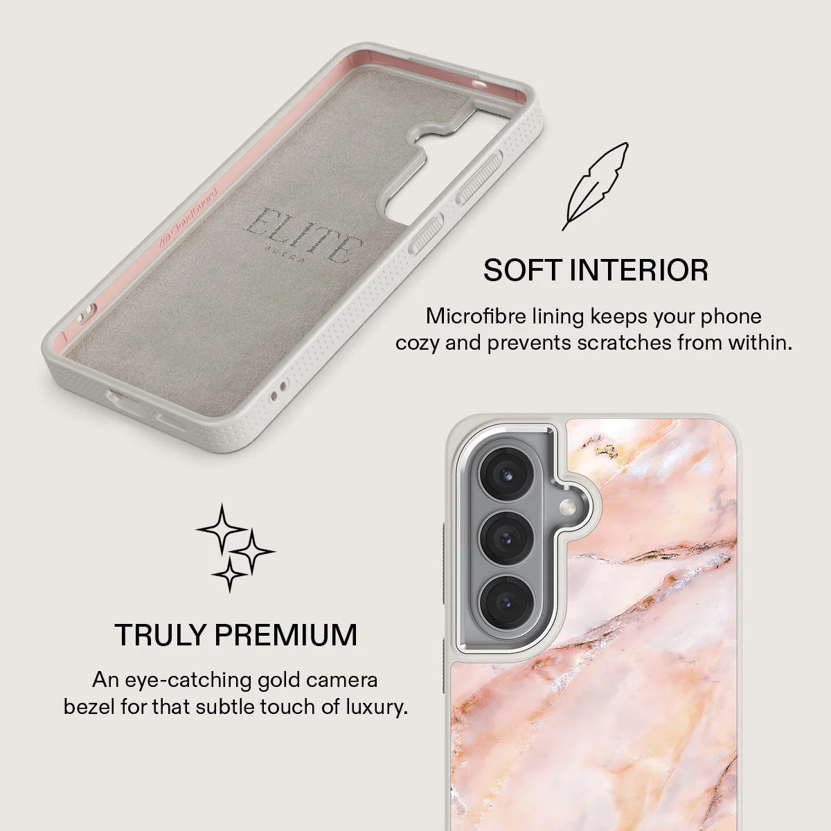 Morning Sunshine - Pastel Marble Samsung Galaxy S26 Case - Image 38