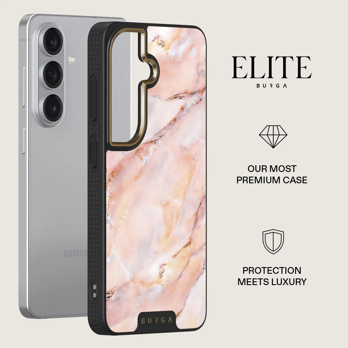 Morning Sunshine - Pastel Marble Samsung Galaxy S26 Case - Image 6