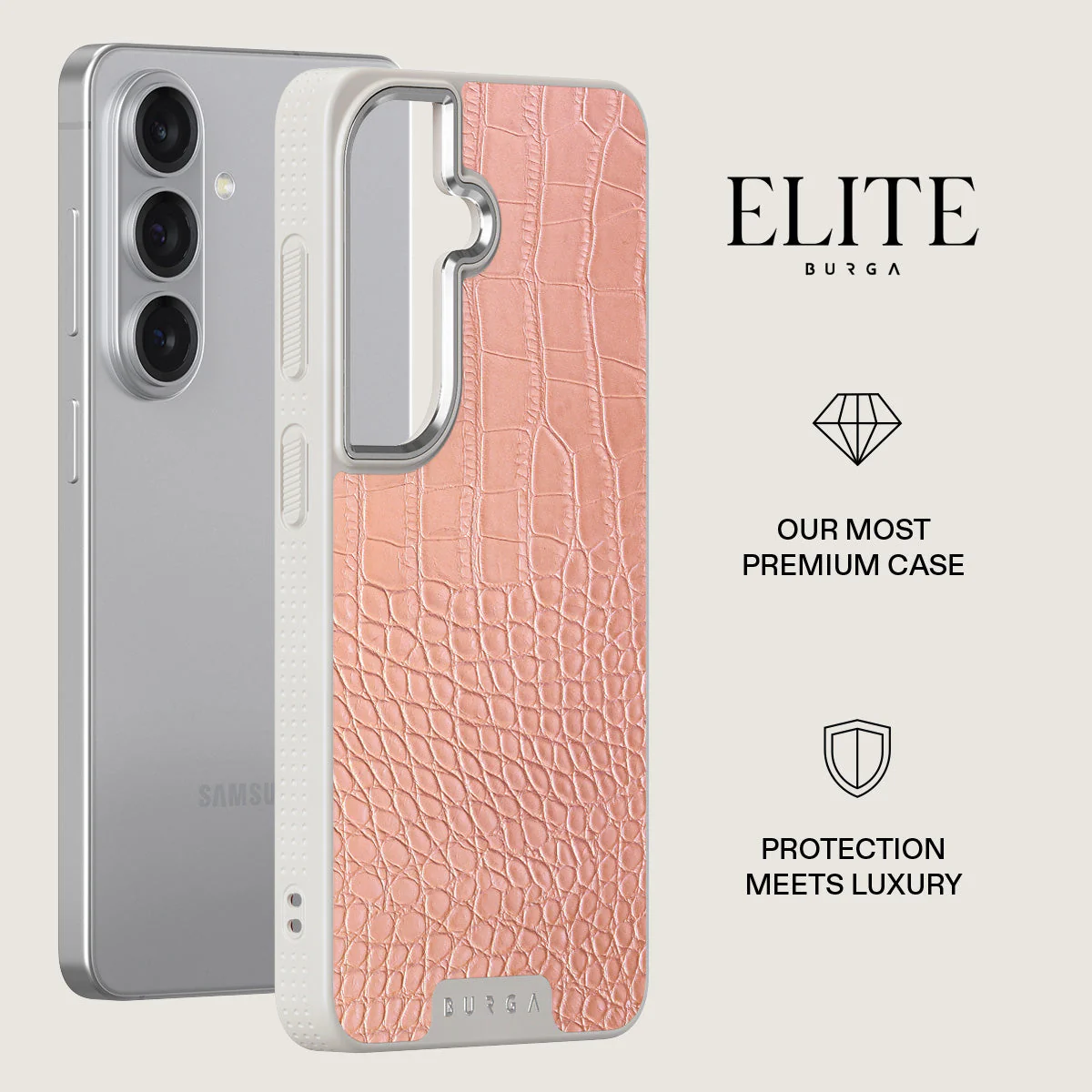 Pink Croco - Samsung Galaxy S26 Case - Image 34