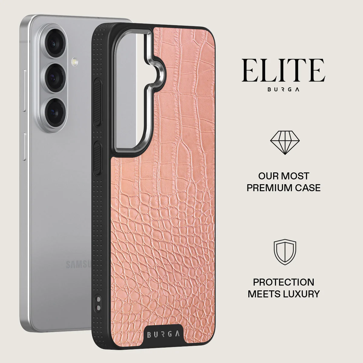 Pink Croco - Samsung Galaxy S26 Plus Case - Image 20