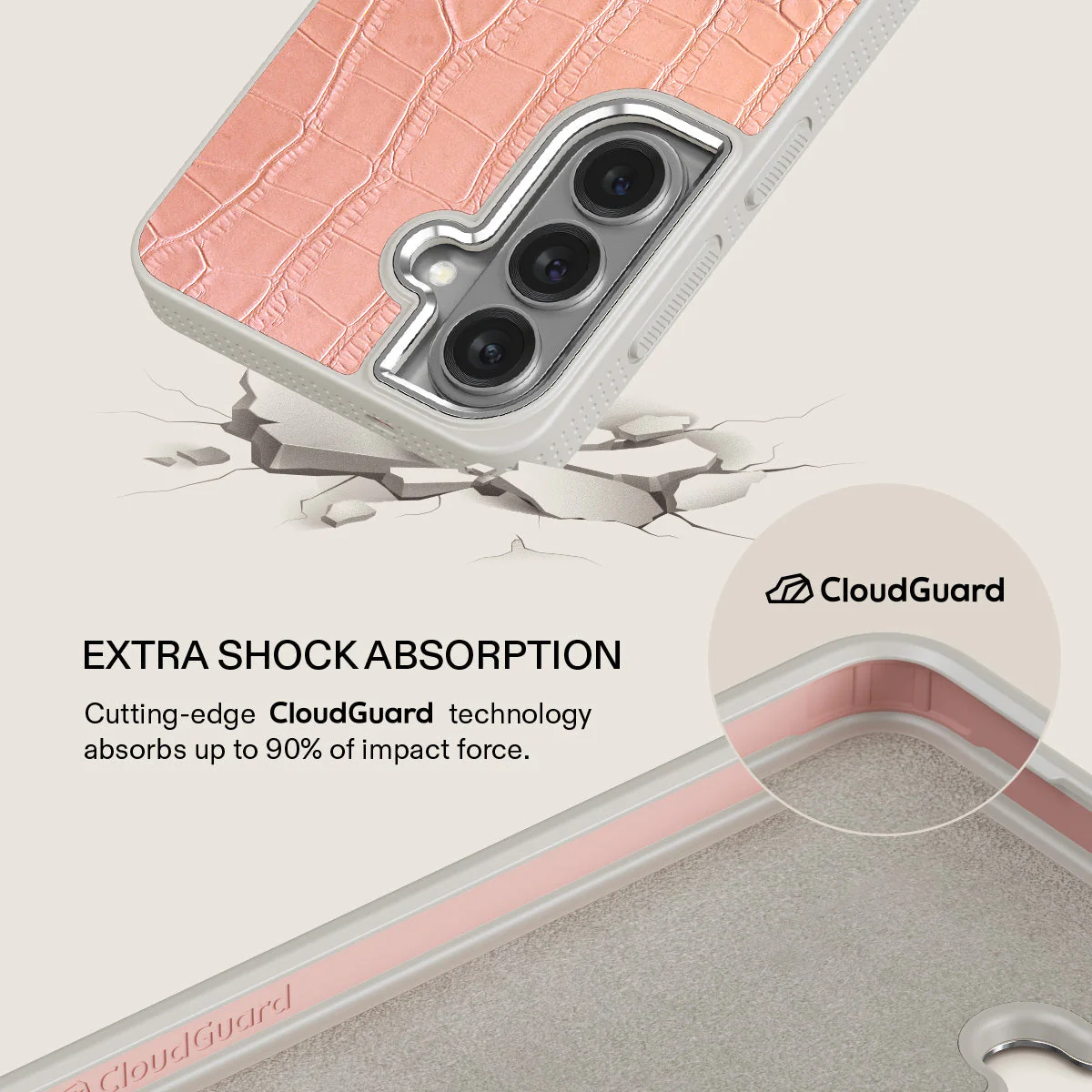 Pink Croco - Samsung Galaxy S26 Plus Case - Image 35