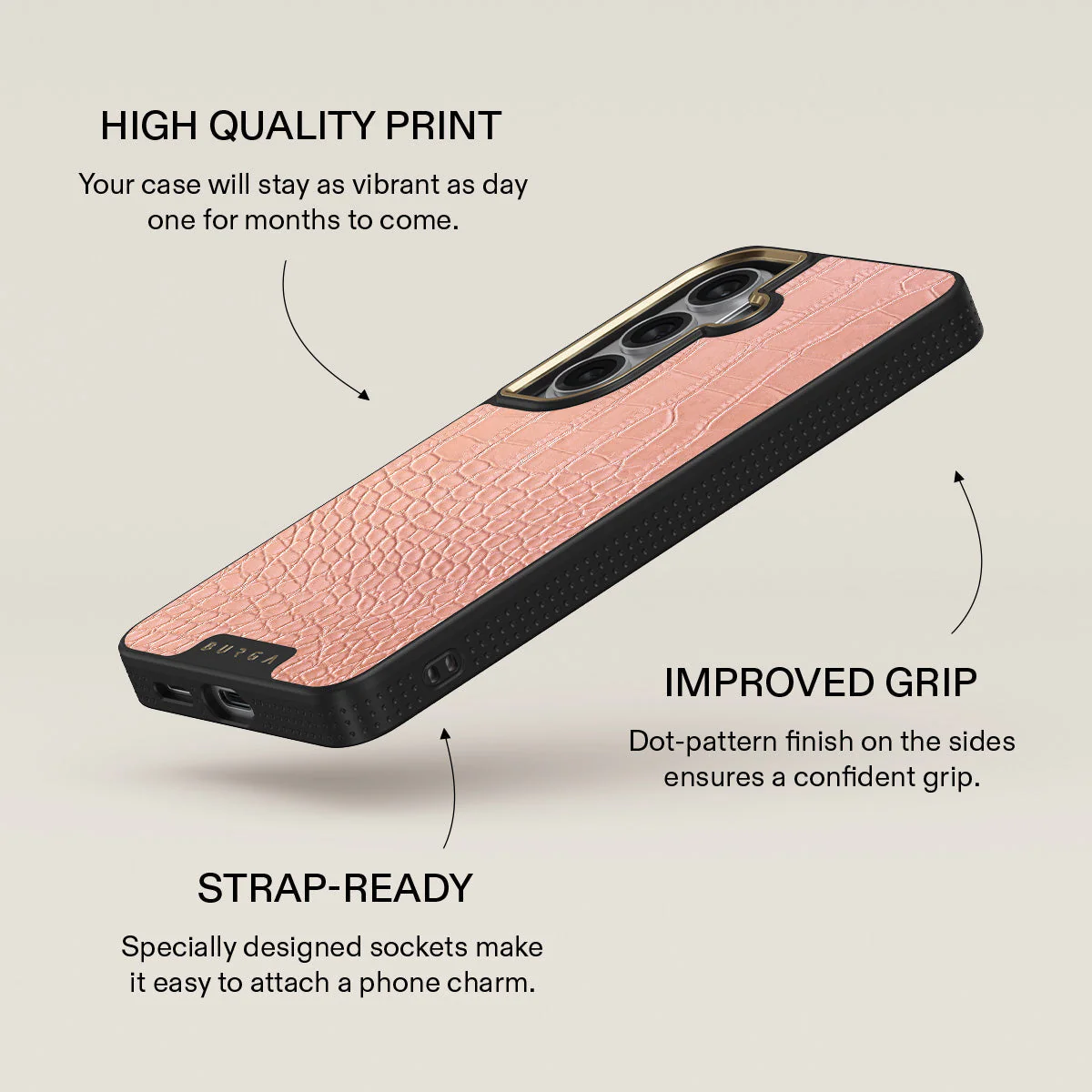 Pink Croco - Samsung Galaxy S26 Plus Case - Image 9