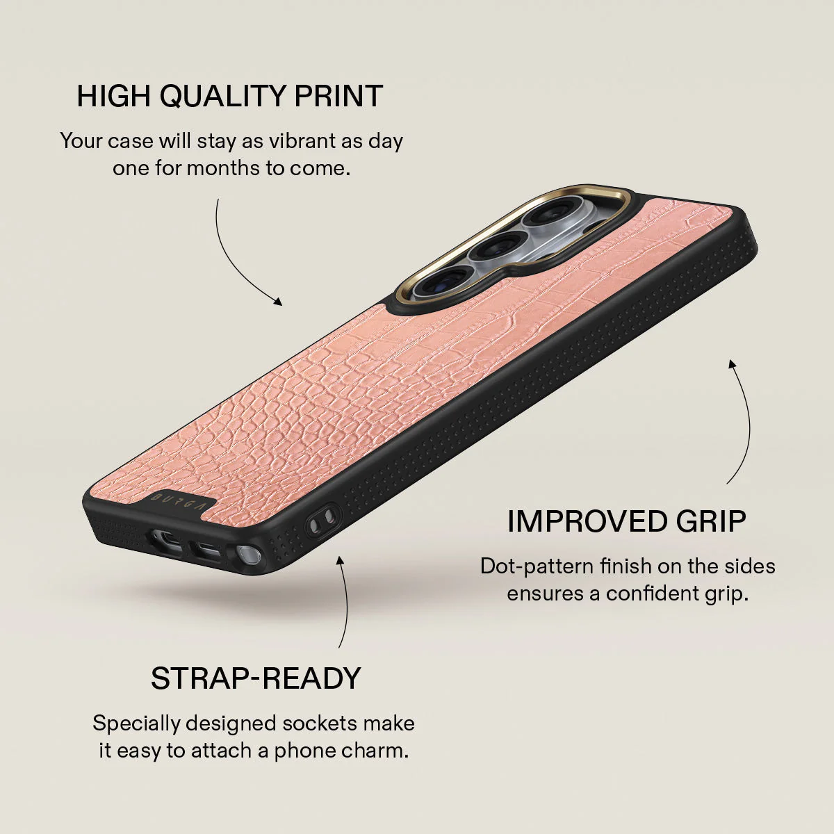 Pink Croco - Samsung Galaxy S26 Ultra Case - Image 9