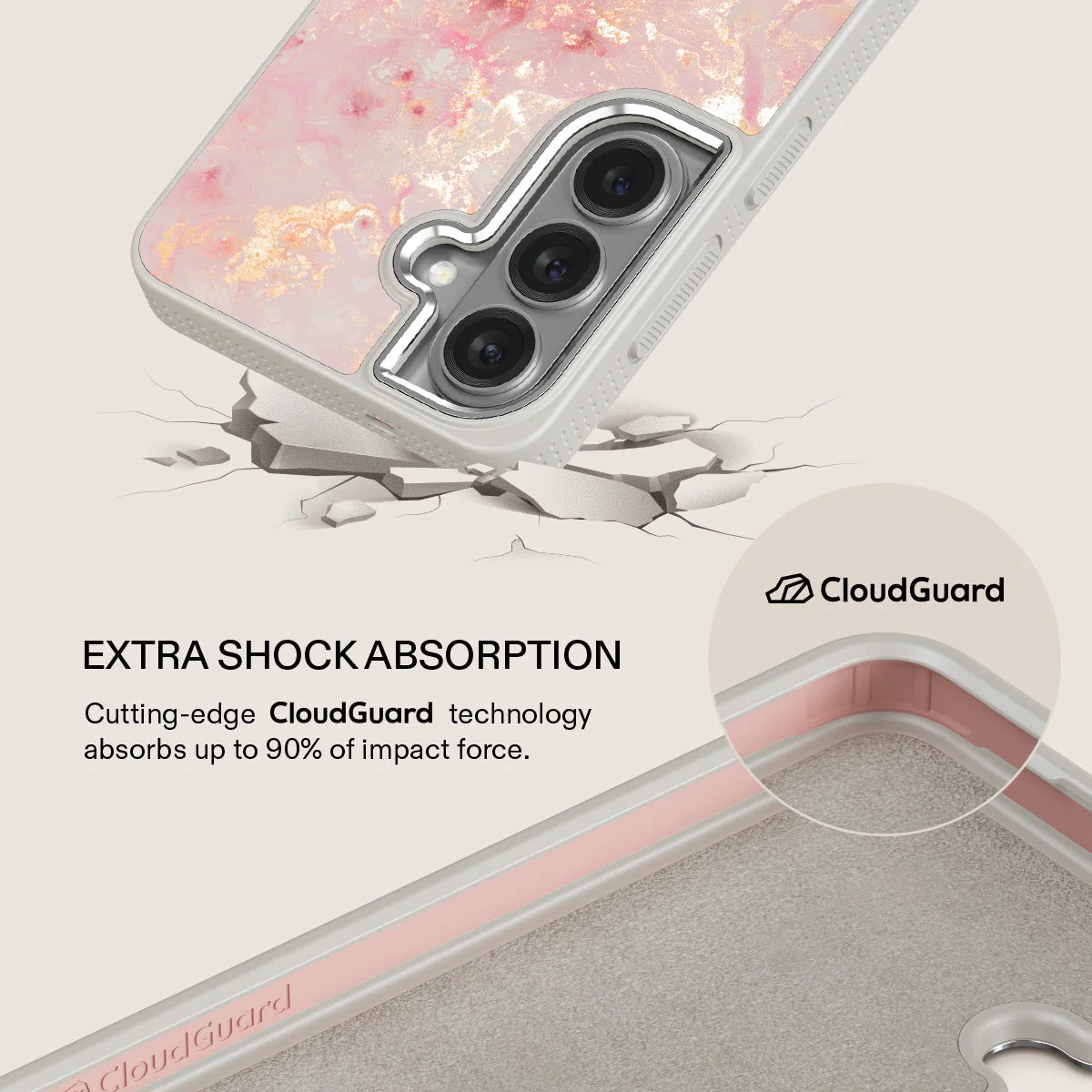 Golden Coral - Pink Samsung Galaxy S26 Plus Case - Image 35