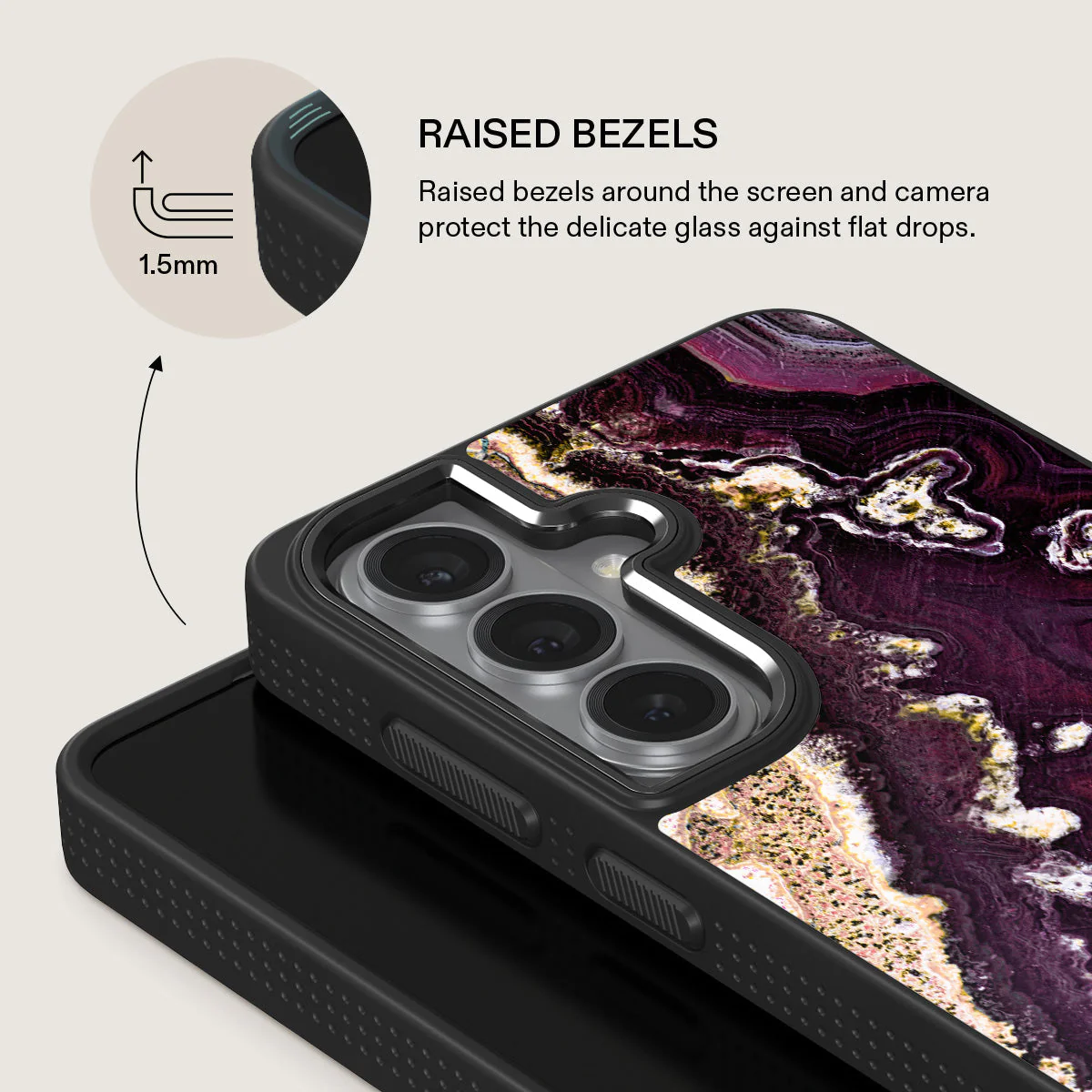 Purple Skies - Marble Samsung Galaxy S26 Case - Image 15
