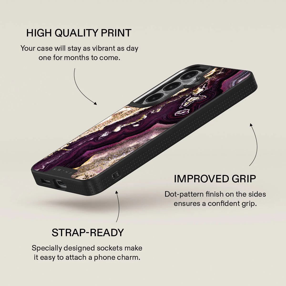 Purple Skies - Marble Samsung Galaxy S26 Case - Image 16