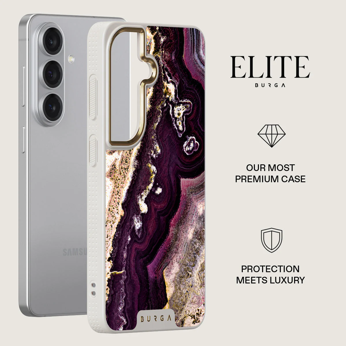 Purple Skies - Marble Samsung Galaxy S26 Case - Image 27