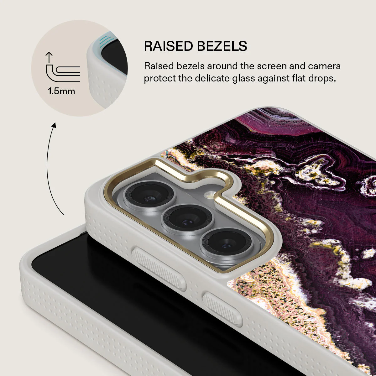 Purple Skies - Marble Samsung Galaxy S26 Case - Image 29