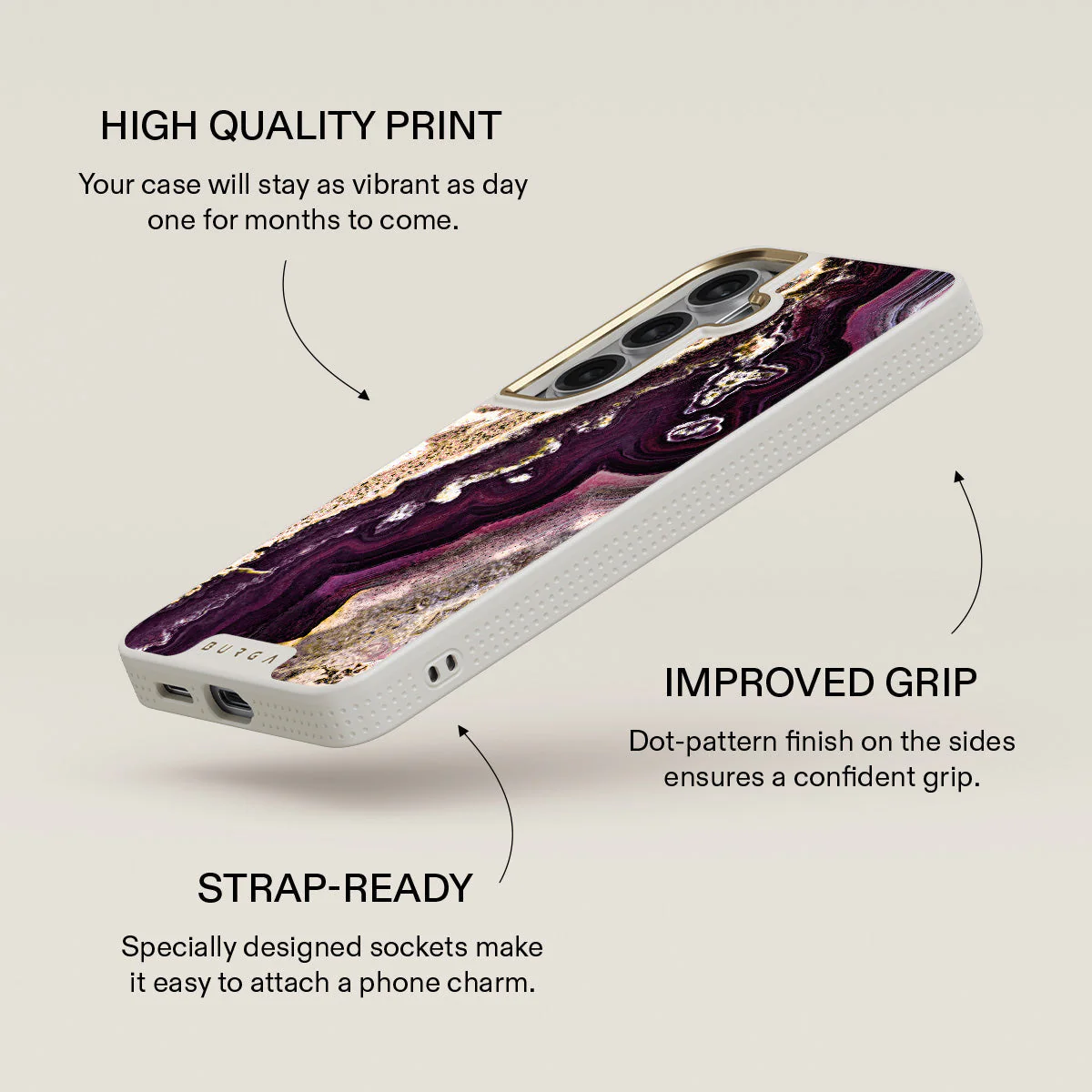 Purple Skies - Marble Samsung Galaxy S26 Case - Image 30